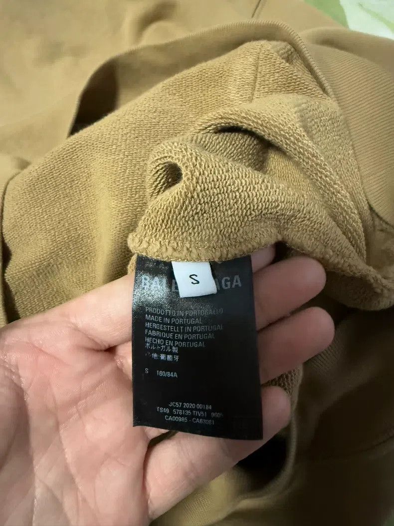 Balenciaga Balenciaga Khaki hooded sweatshirt Size US S / EU 44-46 / 1 - 4 Thumbnail