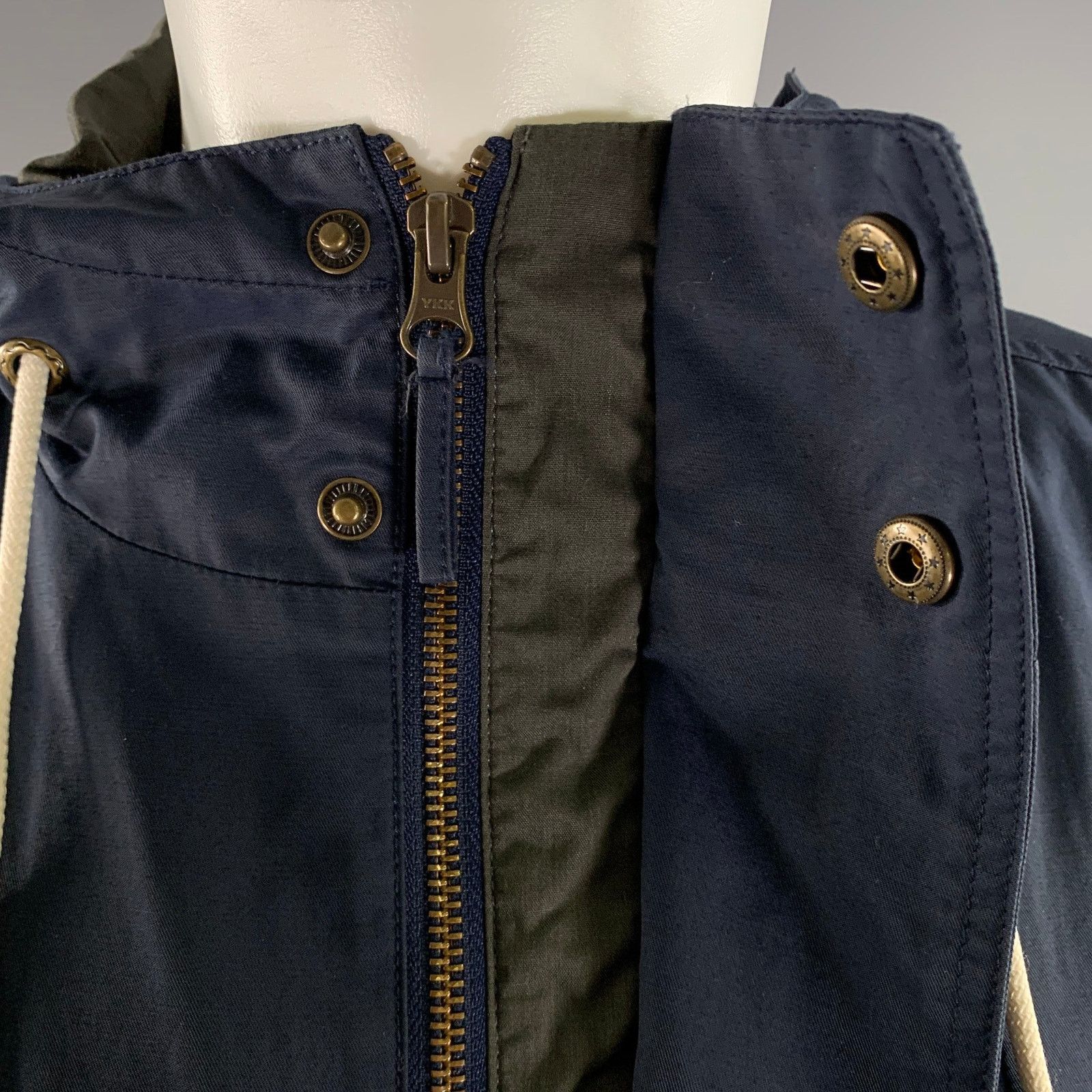 Barney Cools BARNEY COOLS Size M Navy Cotton Blend Windbreaker Jacket Size US M / EU 48-50 / 2 - 5 Thumbnail
