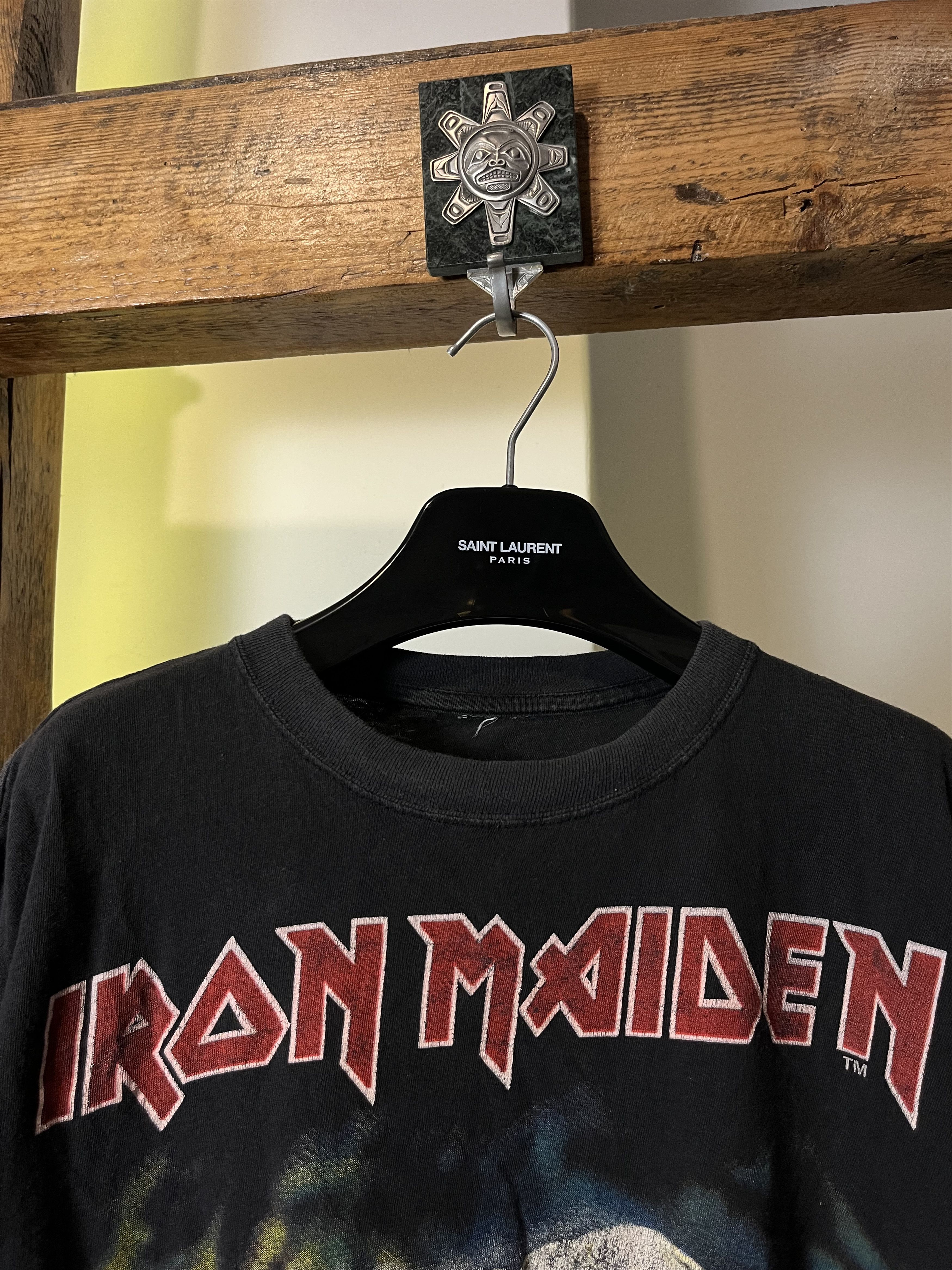 Band Tees × Iron Maiden × Vintage Rare 1982 Iron Maiden "The Number of the Beast" Album Cover Size US XL / EU 56 / 4 - 5 Thumbnail