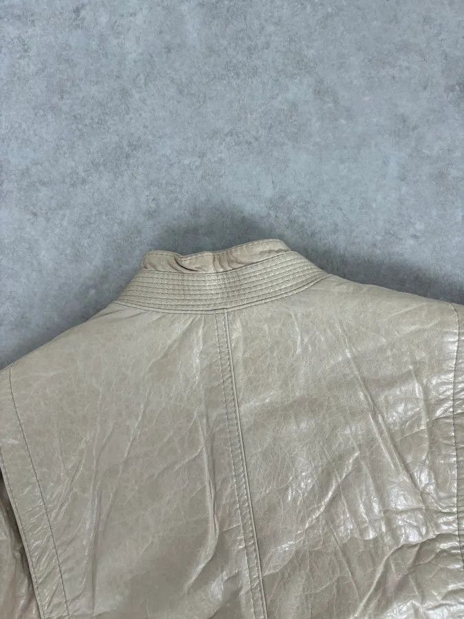 Balenciaga AW2006 Balenciaga Beige Premium Leather Jacket Size US M / EU 48-50 / 2 - 6 Thumbnail