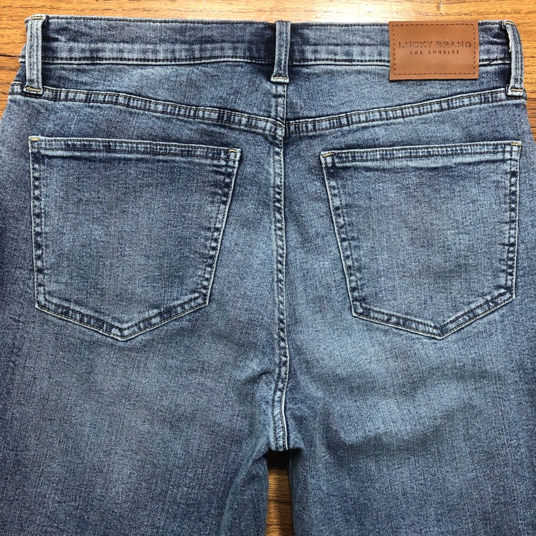 Lucky Brand Lucky Brand Jeans Bridgette Skinny Women 12 Regular Blue 26 Inseam Button Fly High Rise 11.5 In 5-Pocket Denim Stretch Size 34" / US 12 / IT 48 - 4 Thumbnail