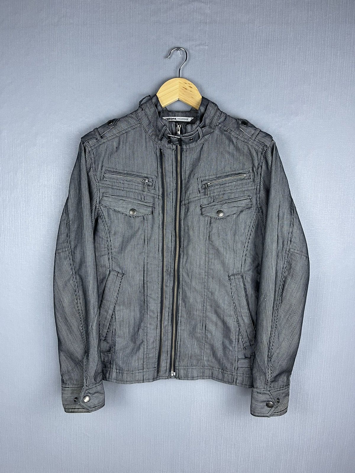 Renoma 🔥RENOMA HOMME Multipocket Harringbone Stripes Jacket Size US M / EU 48-50 / 2 - 1 Thumbnail
