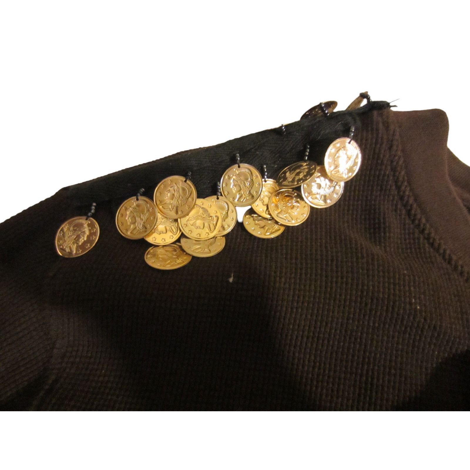 Rocawear Rocawear Brown Long Sleeve Top Coin Trim Boho Style 3XL Size US XXL / EU 58 / 5 - 6 Thumbnail