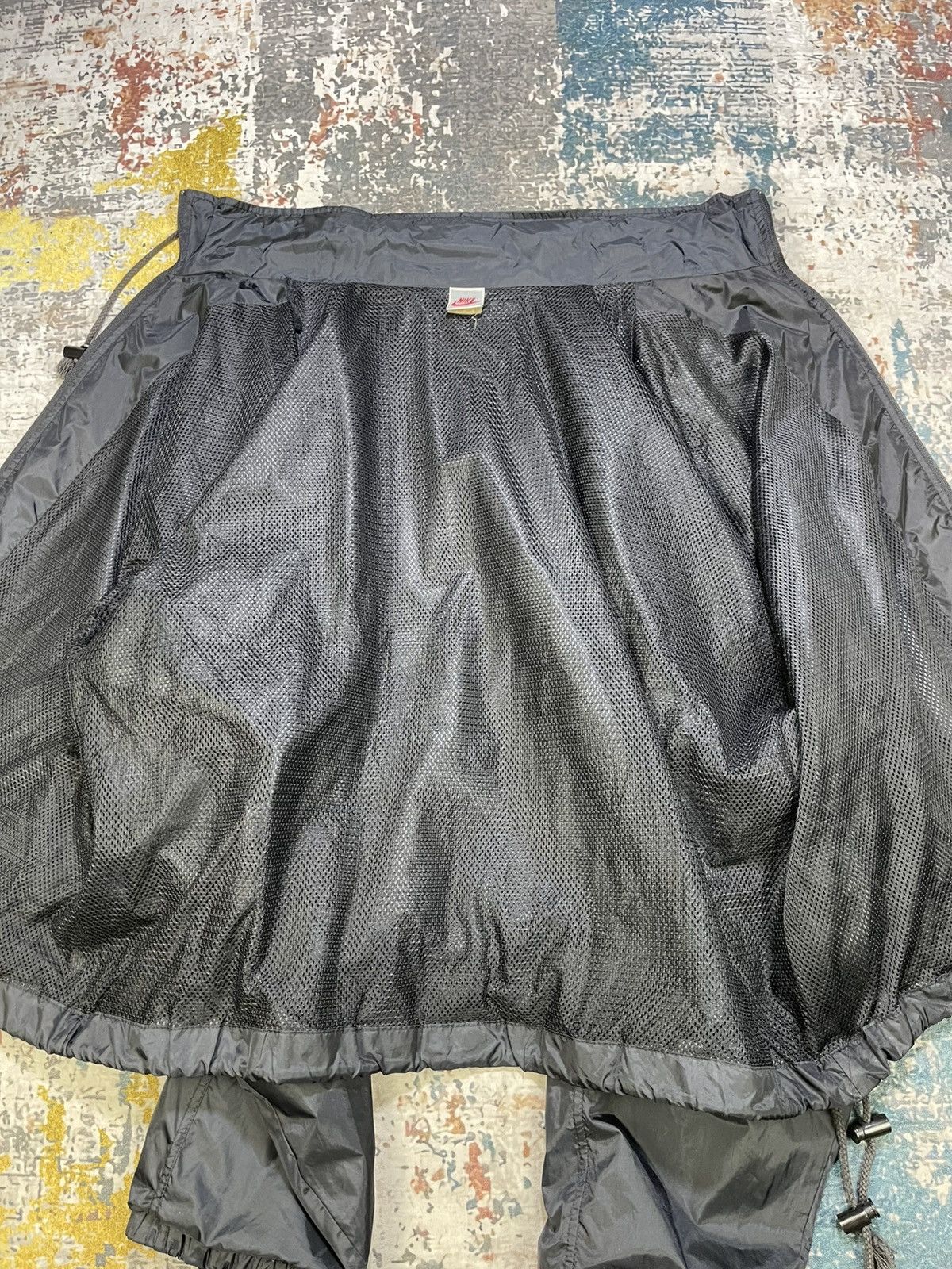 Nike Vintage 90s Nike Big Swoosh Windbreaker Jacket Size US L / EU 52-54 / 3 - 10 Thumbnail