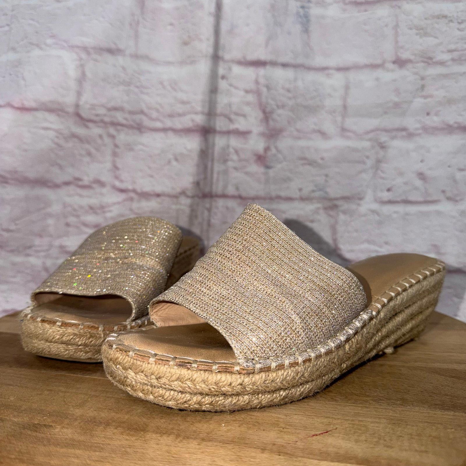 Other Catherine Malandrino Gold Espadrille Sandals Size 7 Size US 7 / IT 37 - 5 Thumbnail