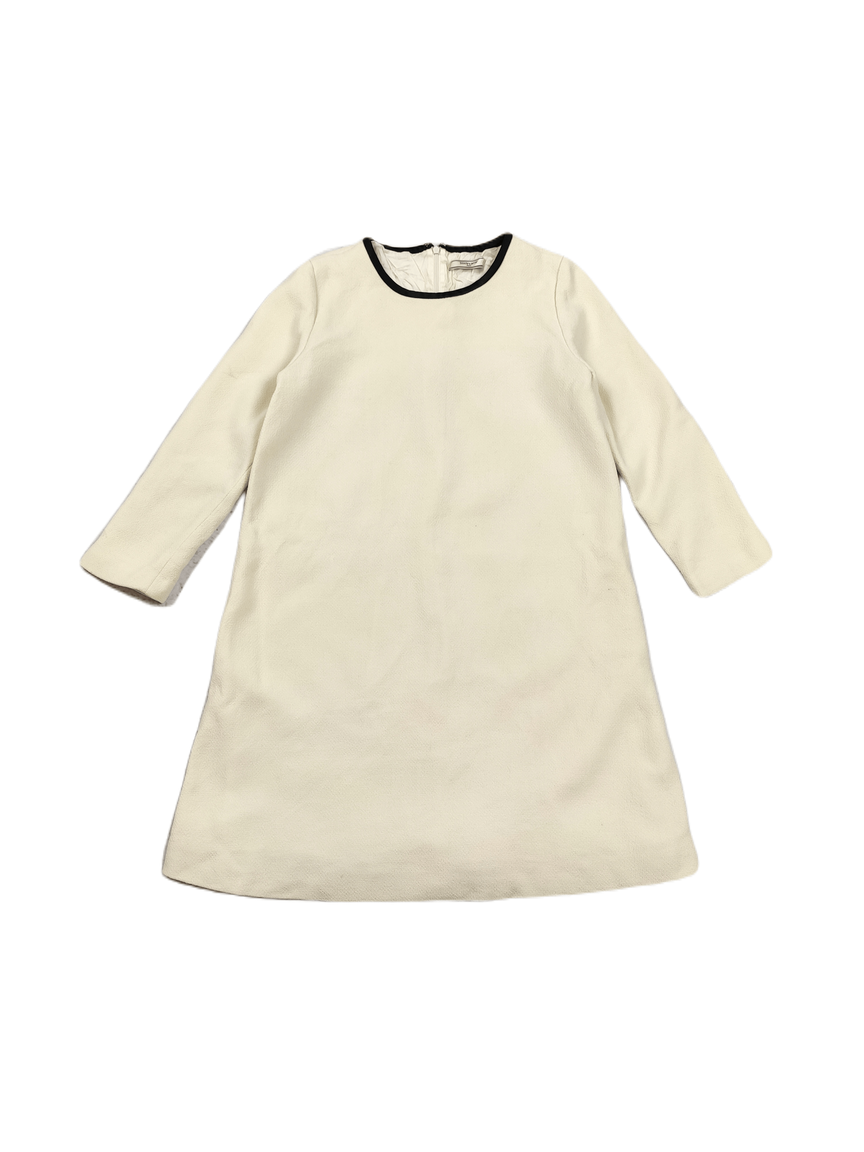 Designer Bouchra Jarrar women virgin wool dress AW2007 creamy Size S / US 4 / IT 40 - 1 Thumbnail