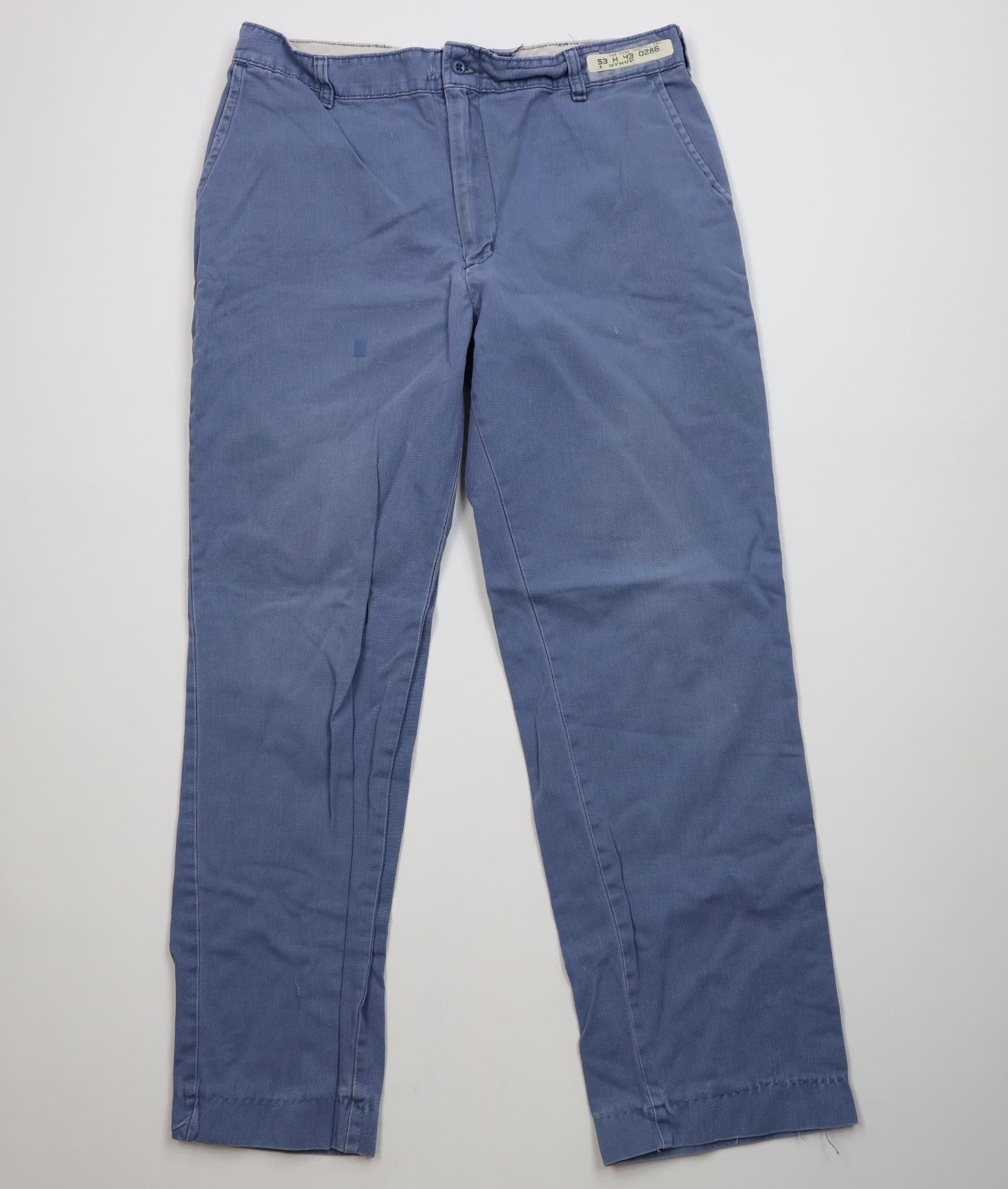 Vintage Vintage 70s 80s Streetwear Workwear Mechanic Pants Blue USA Size US 34 / EU 50 - 1 Thumbnail