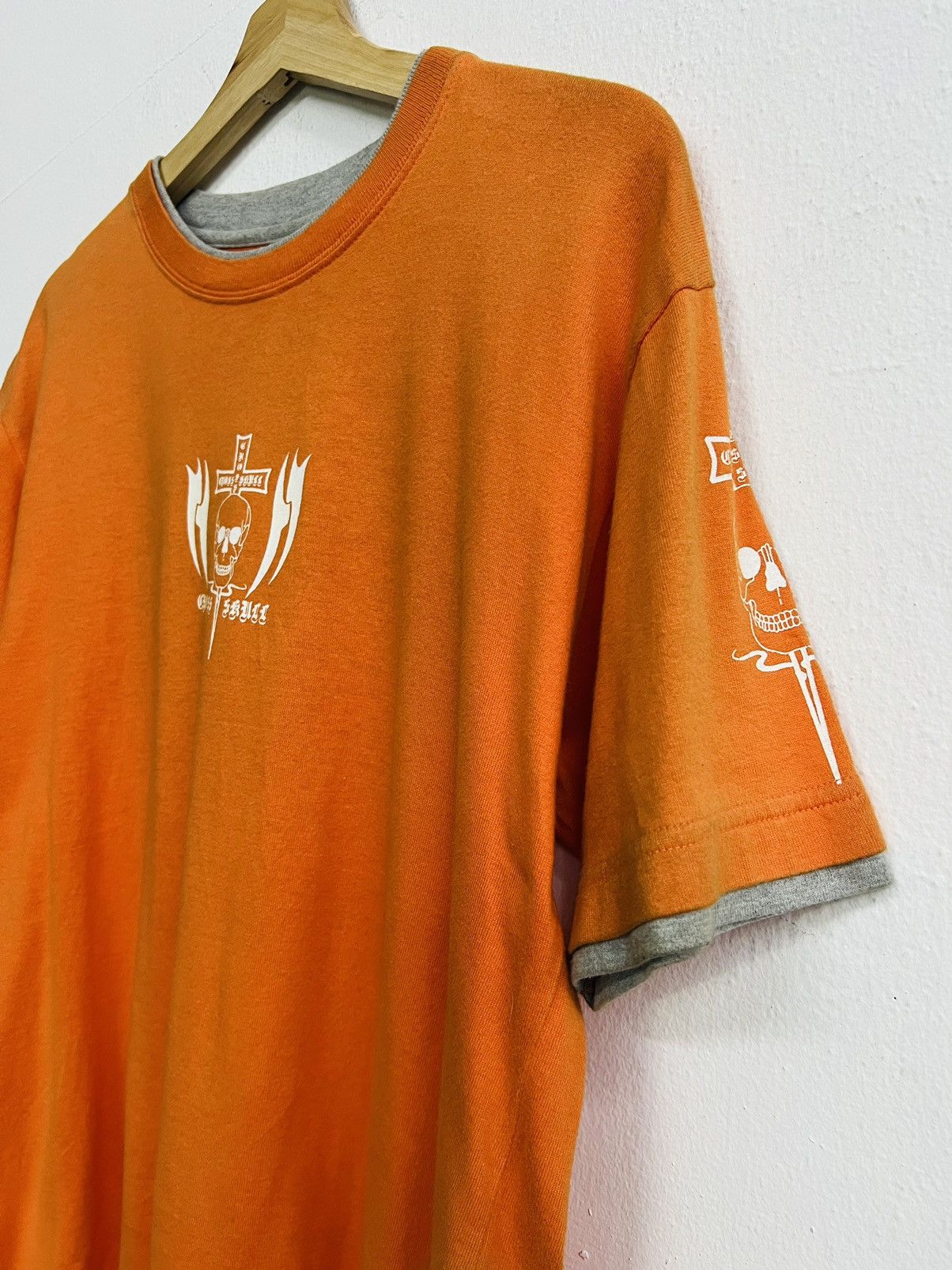Japanese Brand VINTAGE SKULL CROSS BIG LOGO TEE Size US M / EU 48-50 / 2 - 7 Thumbnail