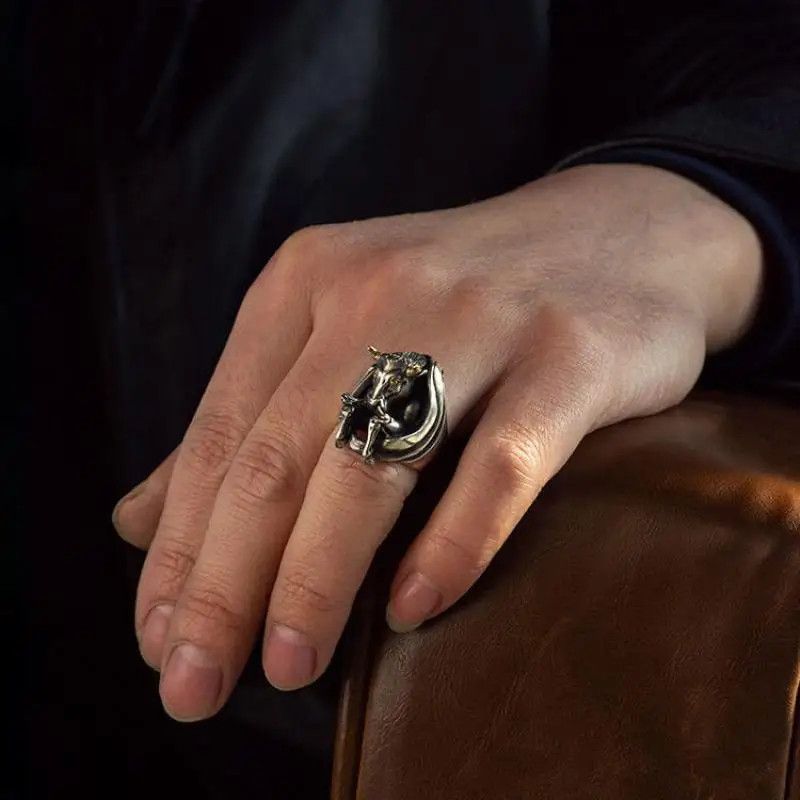 Jewelry × Vintage Taurus Open Ring Size ONE SIZE - 1 Thumbnail