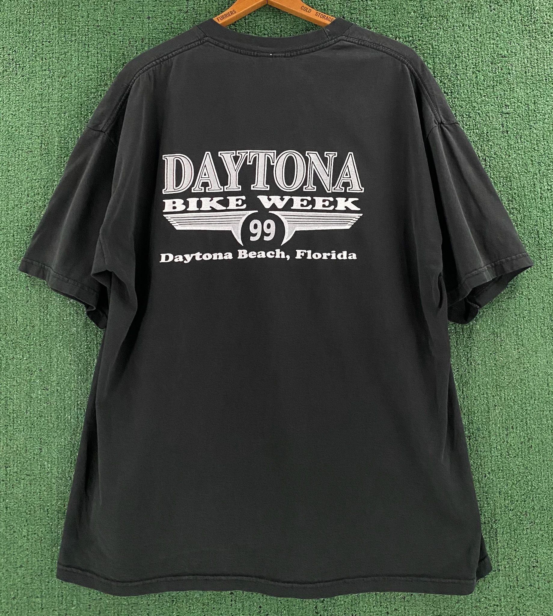 Jerzees 90’s Eagle Daytona Bike Week Double Sided T-Shirt XL Size US XL / EU 56 / 4 - 5 Thumbnail