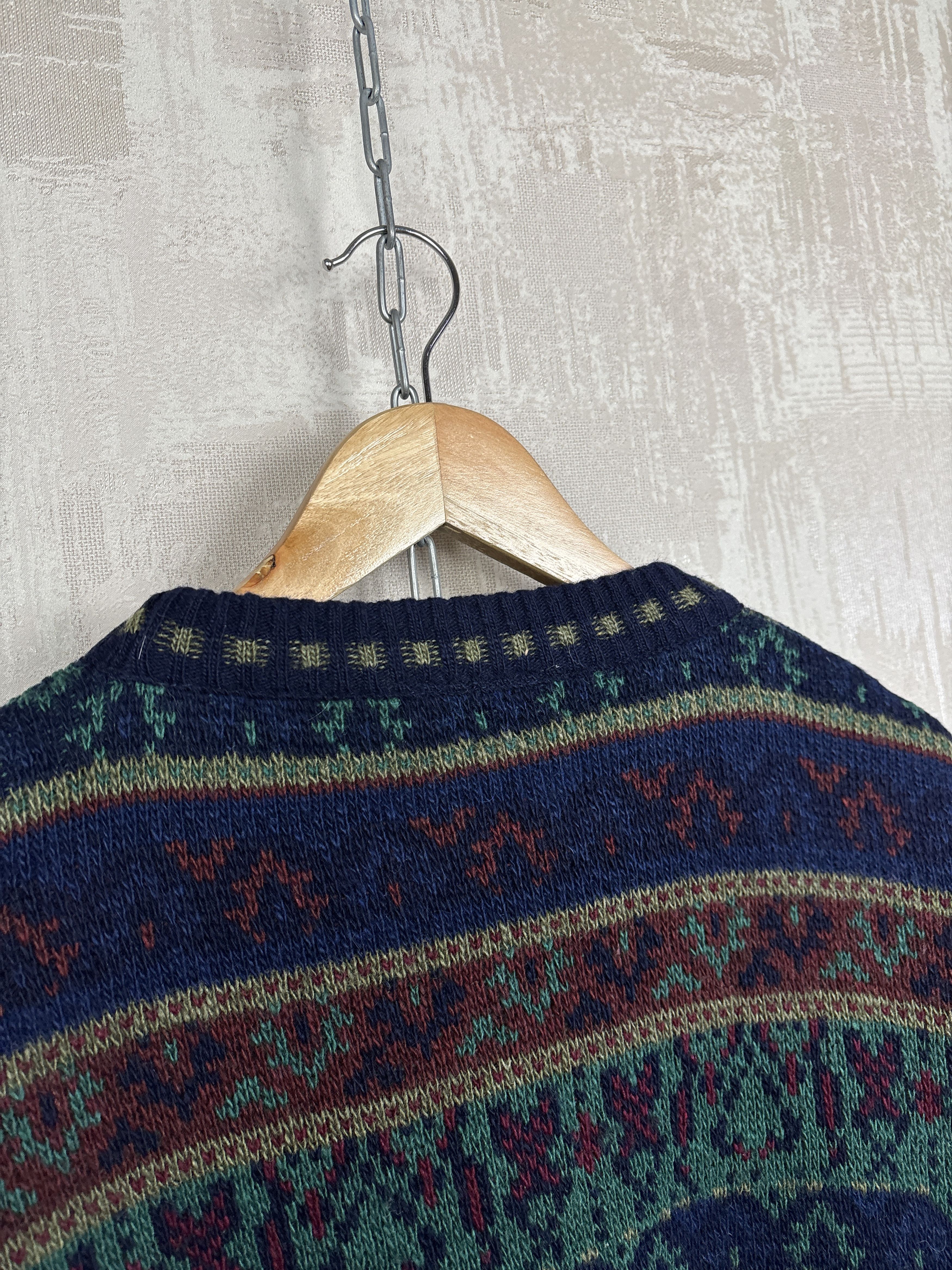 Other Dunn & Co Vintage Knit Sweater Wool Blend Fair Isle Pattern Size US L / EU 52-54 / 3 - 14 Thumbnail