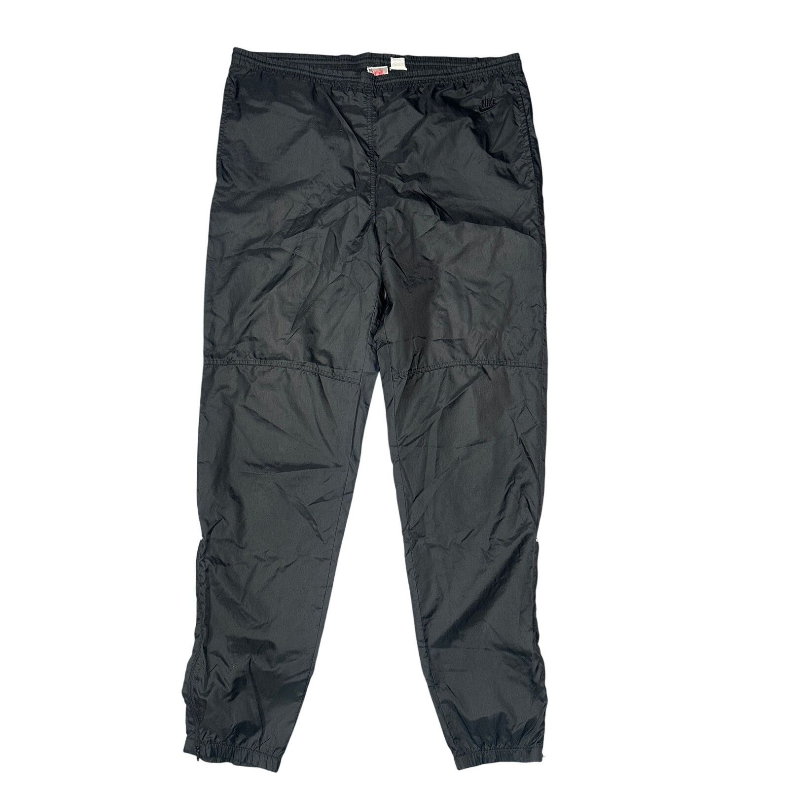 Nike Vintage 90s Nike Gray Tag Windbreaker Pants Mens Large Black Size US 35 - 8 Thumbnail