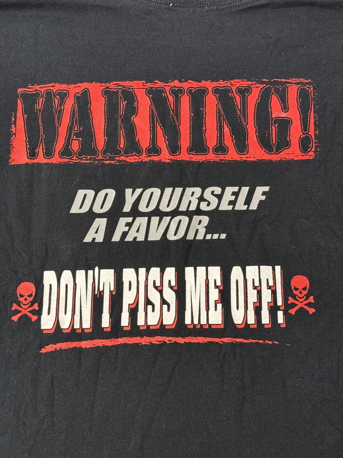 Designer Biker Trash T-shirt Dont Piss Me Off Tee XL Size US XL / EU 56 / 4 - 5 Thumbnail