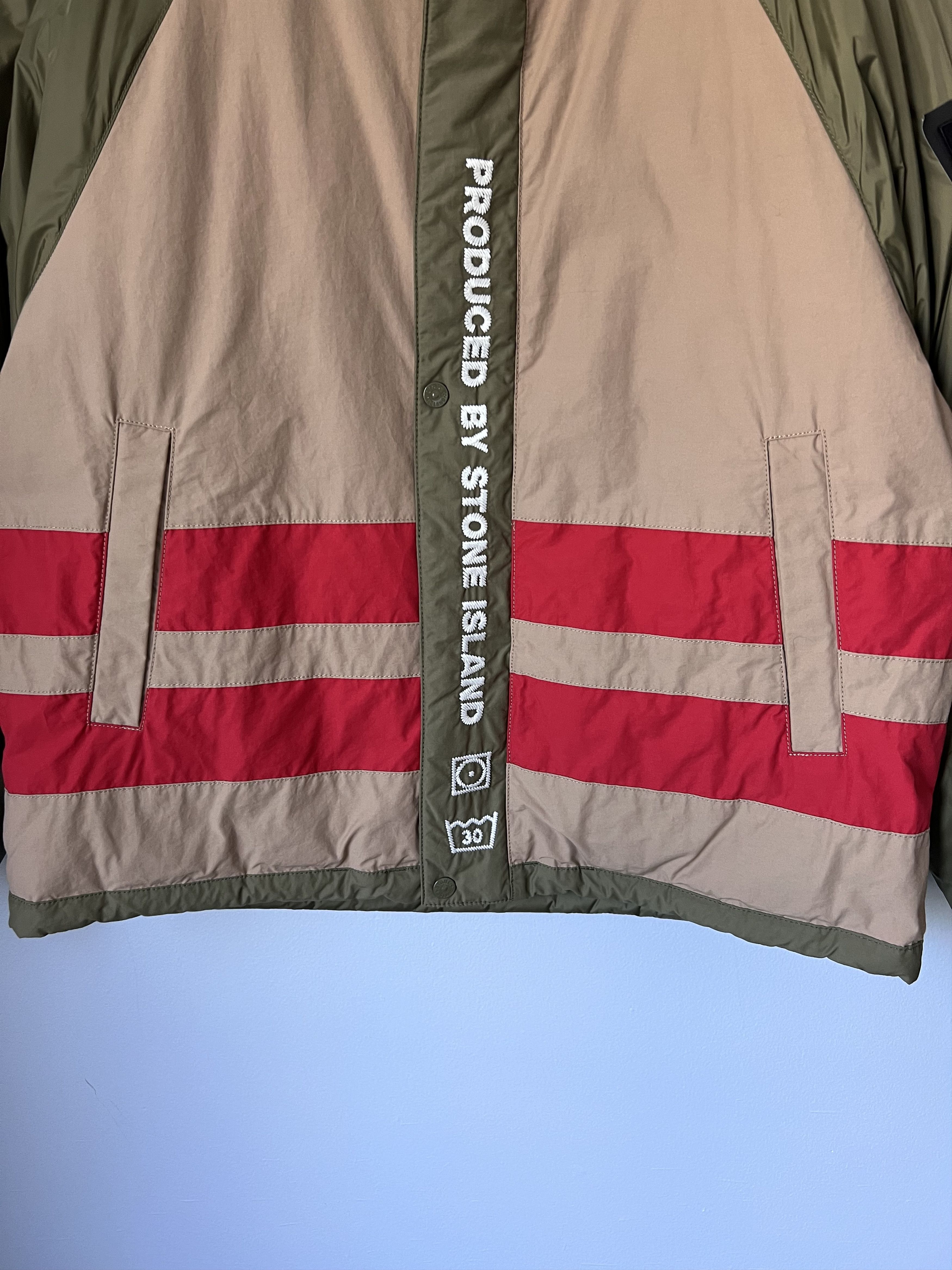 Stone Island × Supreme Supreme Stone Island Reversible Down Puffer Jacket in Olive Size US L / EU 52-54 / 3 - 4 Thumbnail