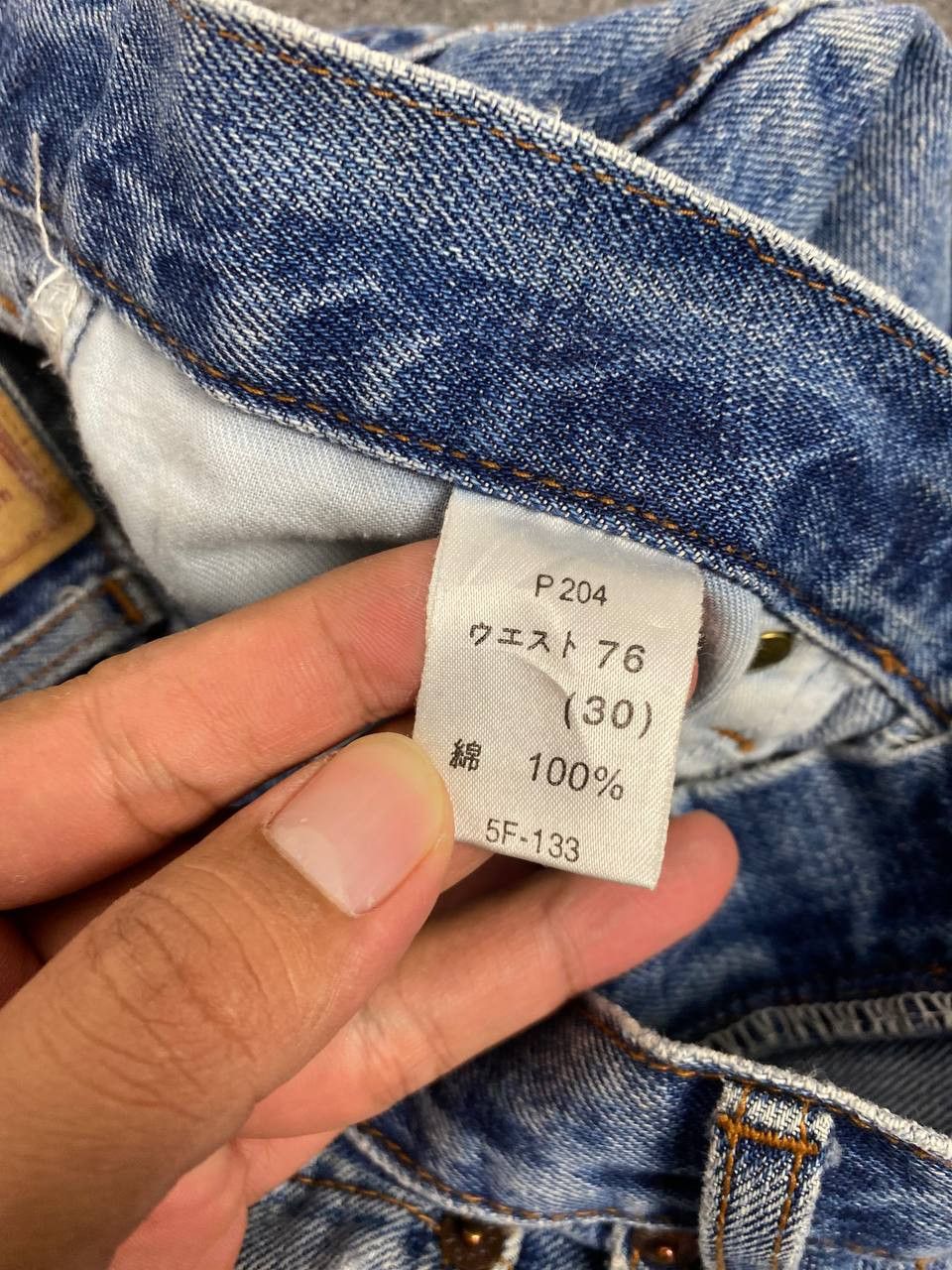 Japanese Brand gl heart bootcut distressed denim nice design Size US 31 - 12 Thumbnail