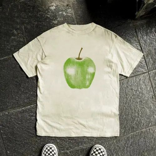 Vintage Furuya x Jyoge Beige street washed retro apple print t-shirt Size US L / EU 52-54 / 3 - 3 Thumbnail