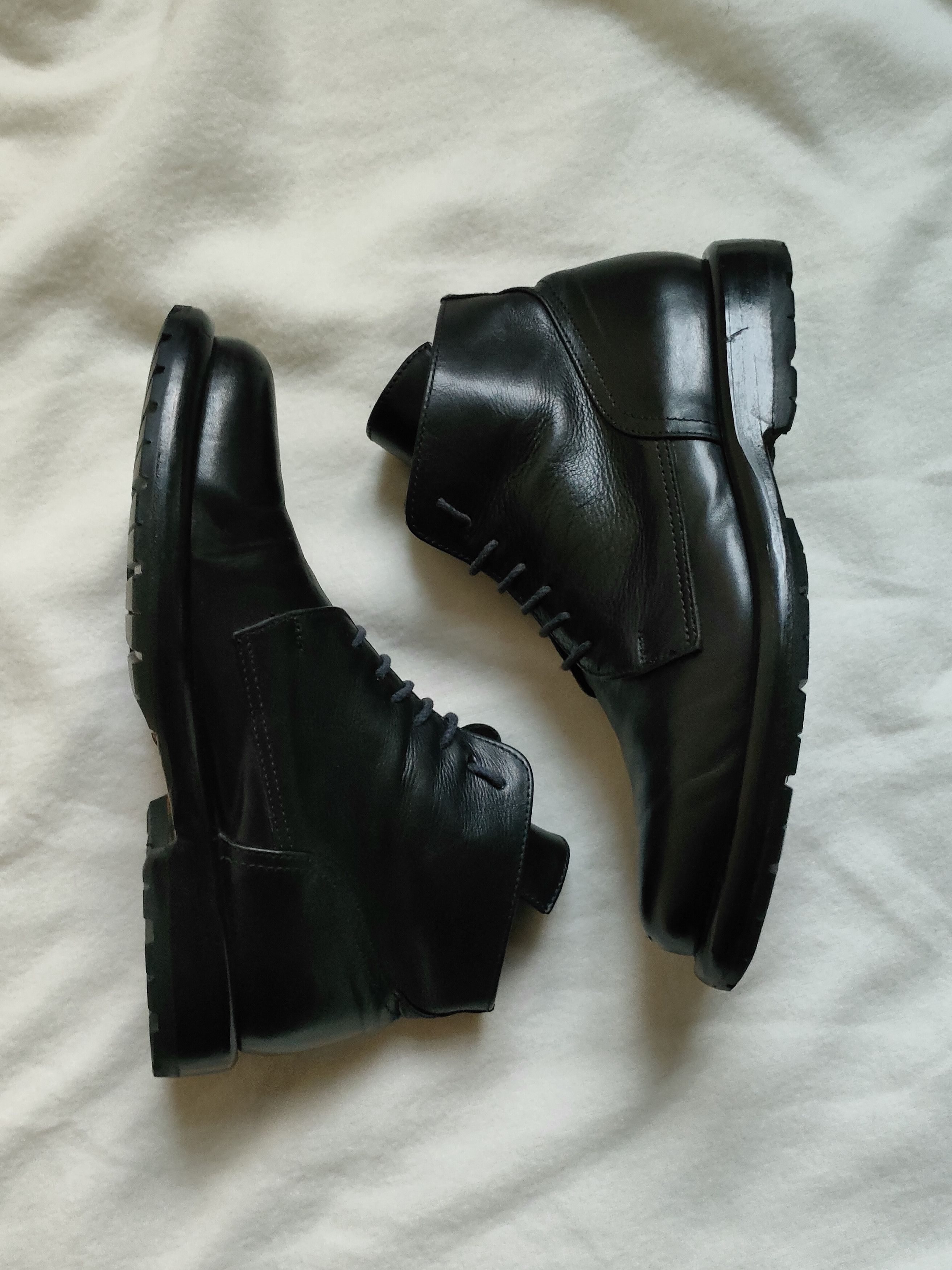Dirk Bikkembergs 90s Dirk Bikkembergs Black Leather Lace Up Combat Boots Size US 8 / EU 41 - 2 Thumbnail