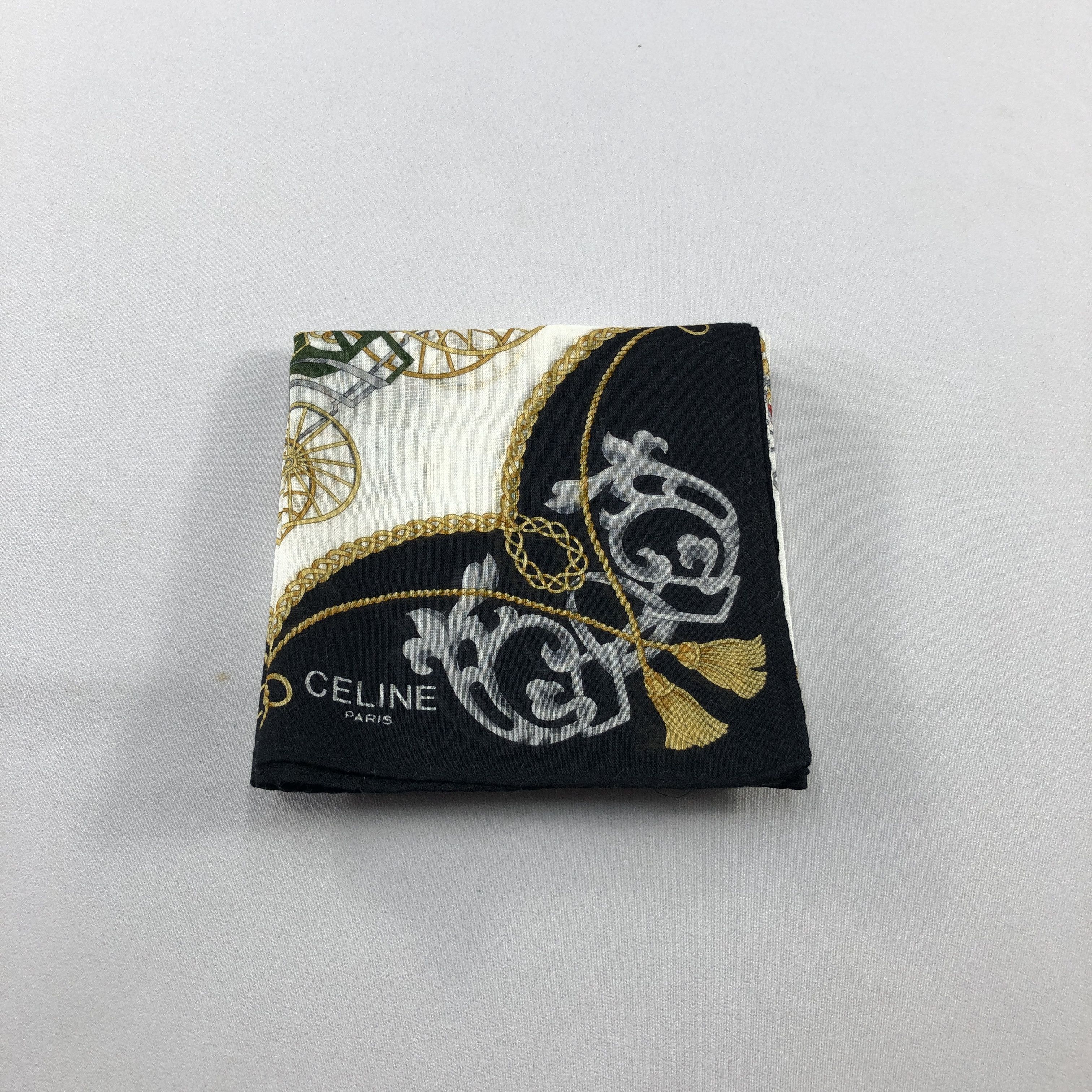 Celine Celine Handkerchief Neckerchief Bandana H3073 Size ONE SIZE - 5 Thumbnail