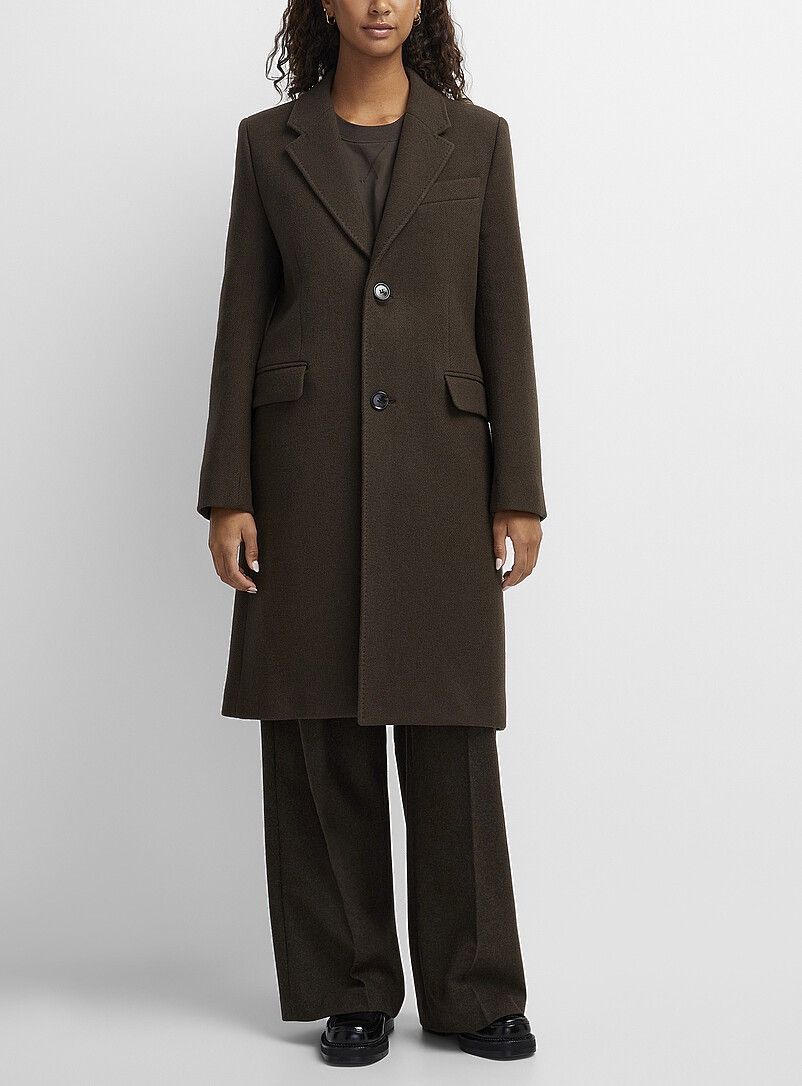 コート AMI Women Coats FCO110WV0049001 Black AMI Women Coats FCO110WV0049001 Black (AMI PARIS/コート