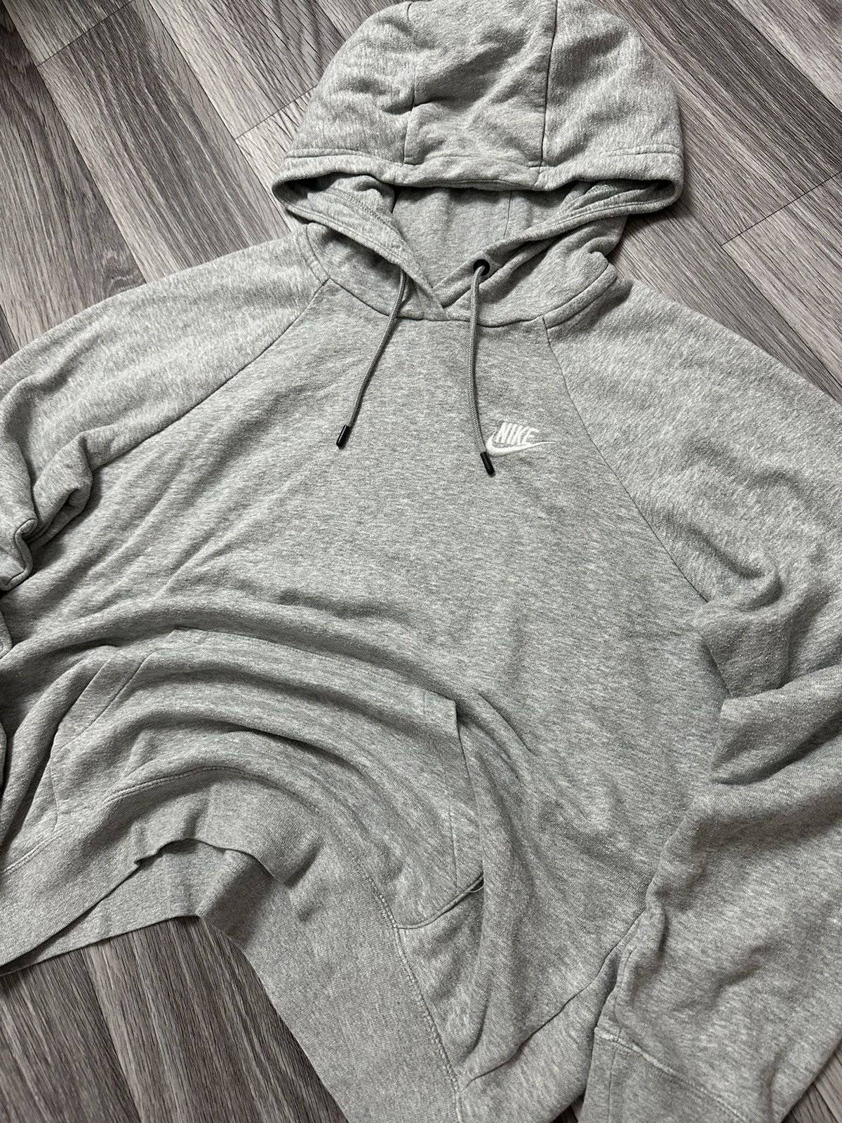 Nike Nike basic streetwear sportswear grey rap hoodie size M y2k Size US M / EU 48-50 / 2 - 2 Thumbnail