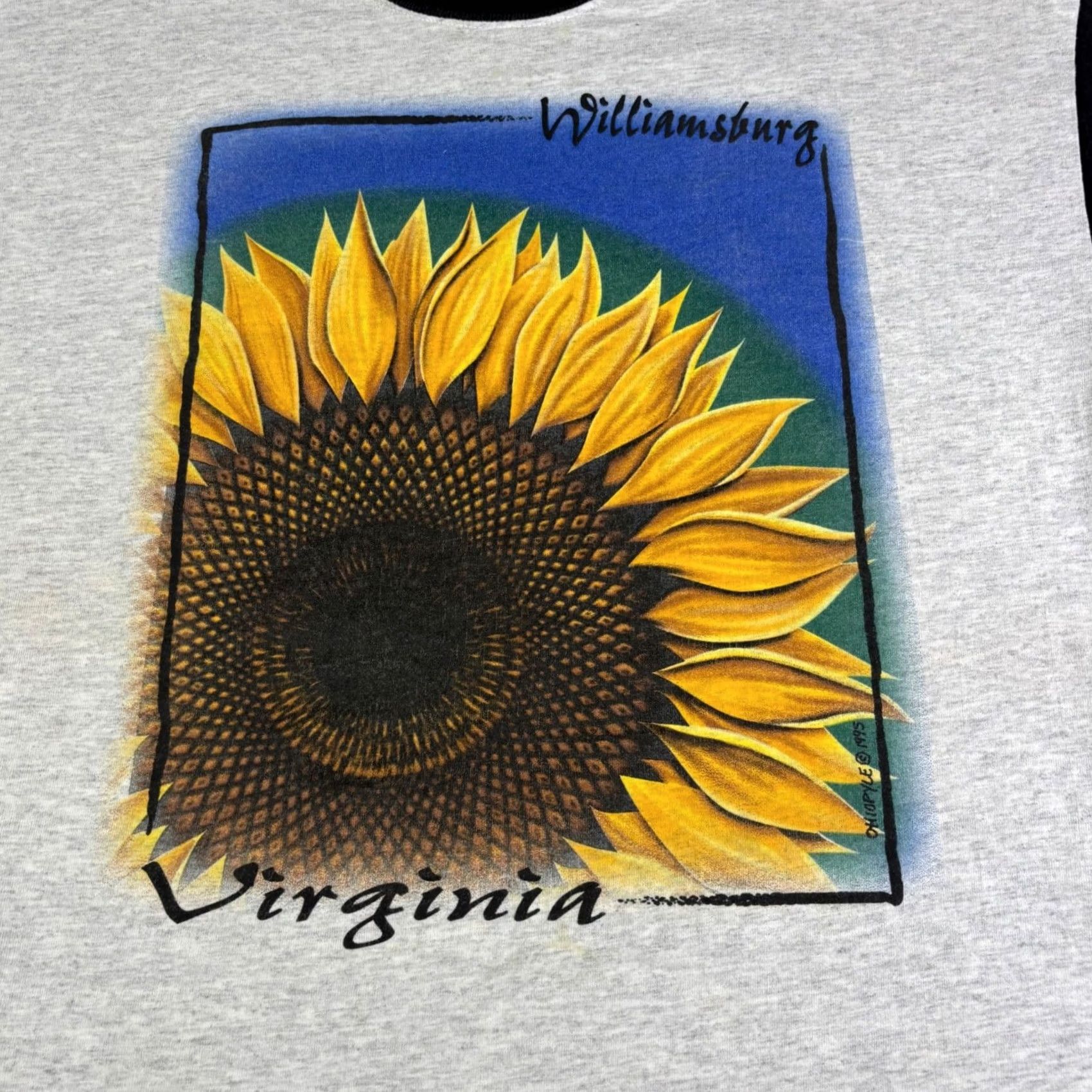 Sunflower VINTAGE Signal Sport Williamsburg Virginia Sunflower T-Shirt Grey Large Size US L / EU 52-54 / 3 - 6 Thumbnail