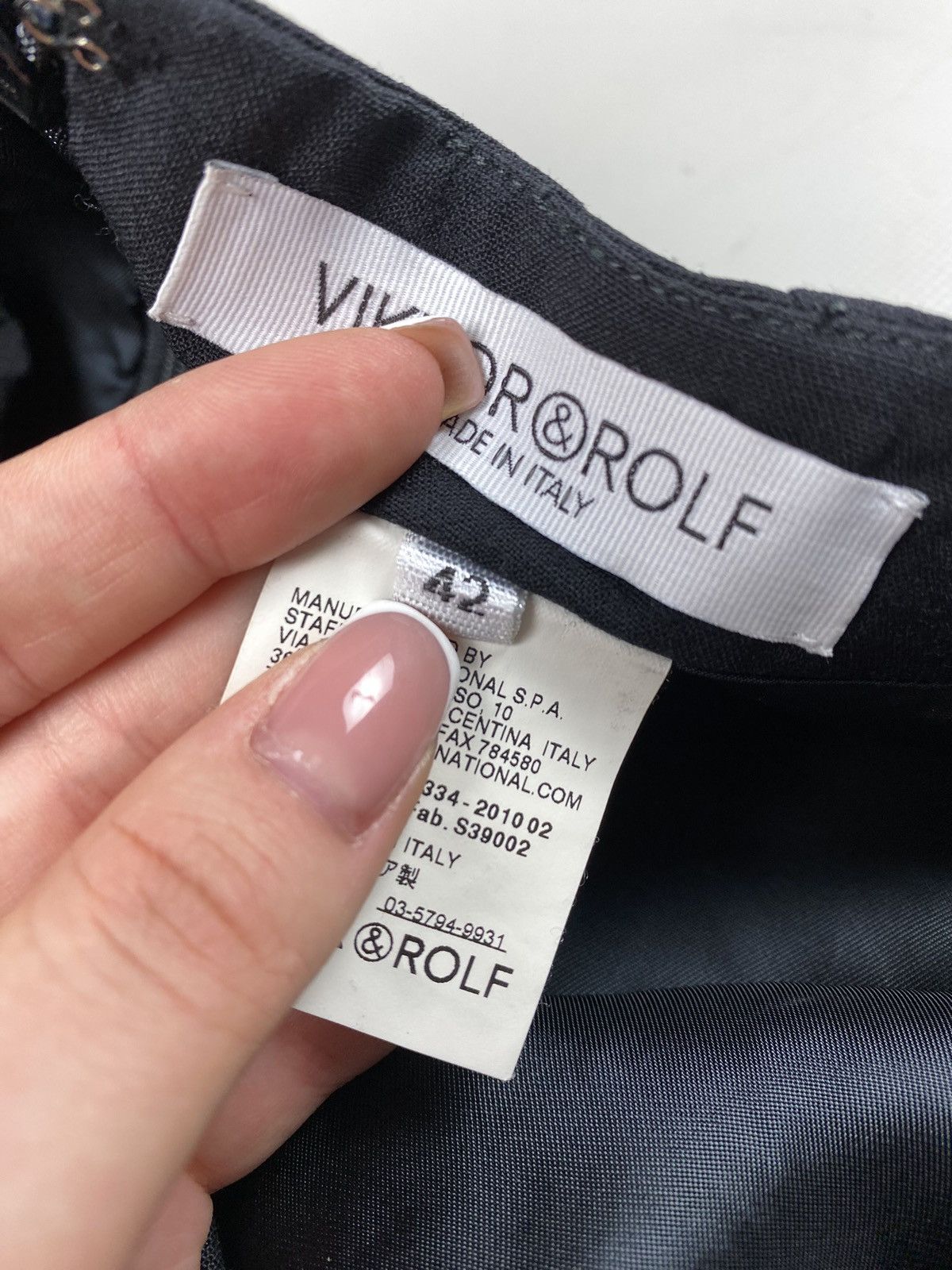 Viktor & Rolf Viktor & Rolf ladies wool pencil skirt size 42 / Xl Size 28" / US 6 / IT 42 - 12 Thumbnail