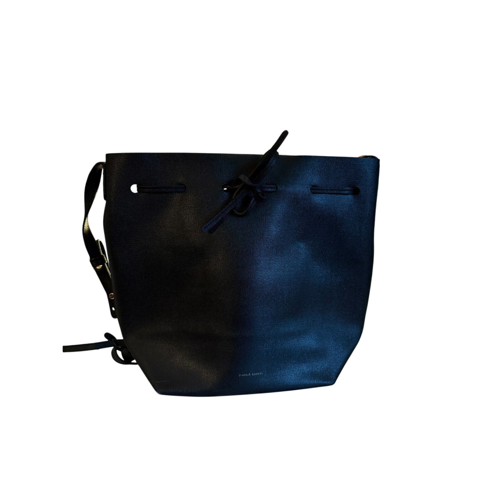 Mansur Gavriel Mansur Gavriel Black Leather Bucket Bag Size ONE SIZE - 3 Thumbnail