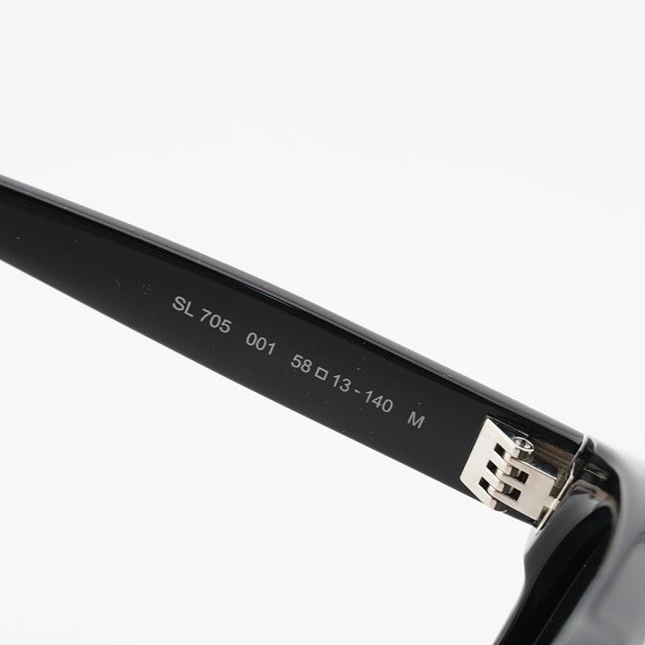 Saint Laurent Paris Saint Laurent SL705 001 Sunglasses Black Square Frame Size ONE SIZE - 6 Thumbnail