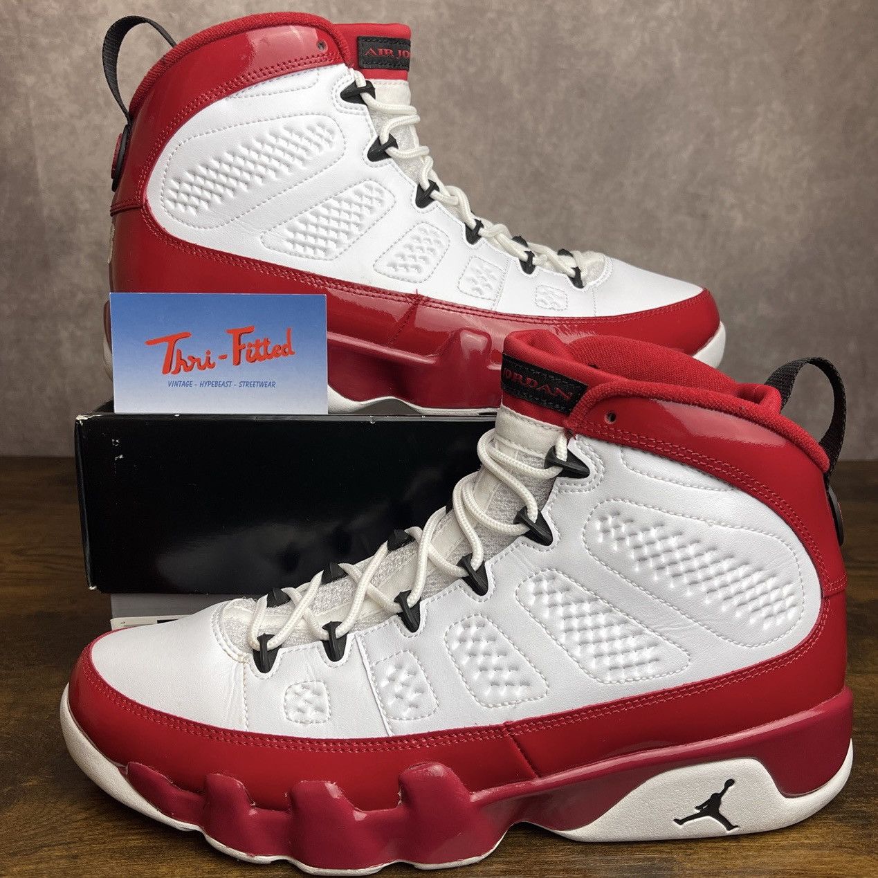 image of Jordan Brand 9 Retro Gym Red 2019 302370-160 White Cherry OG Shoes, Men's (Size 10)