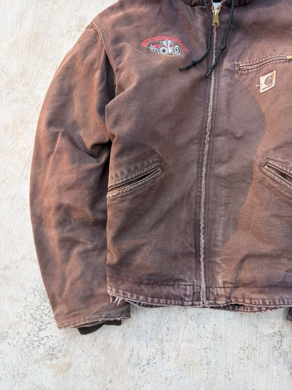 Carhartt Vintage Sunfaded Carhartt Active Jacket J141 DKB Size US L / EU 52-54 / 3 - 5 Thumbnail