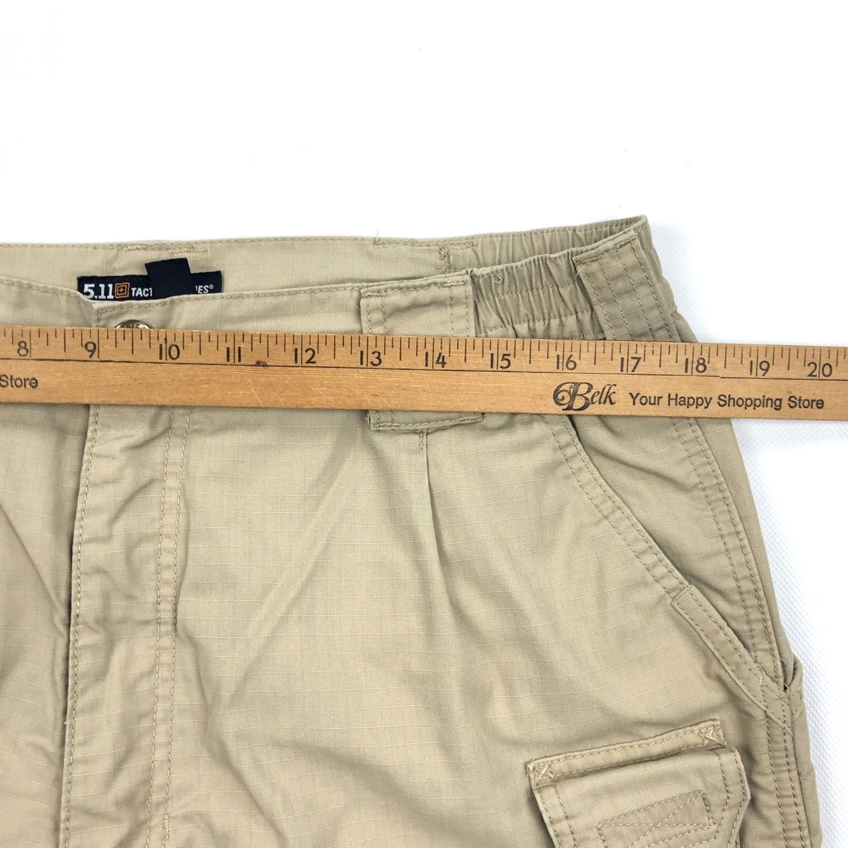 Vintage 5.11 Tactical Series Men's Cargo Pants Khaki Tan Ripstop Outdoor Size 36x28 Size US 36 / EU 52 - 7 Thumbnail