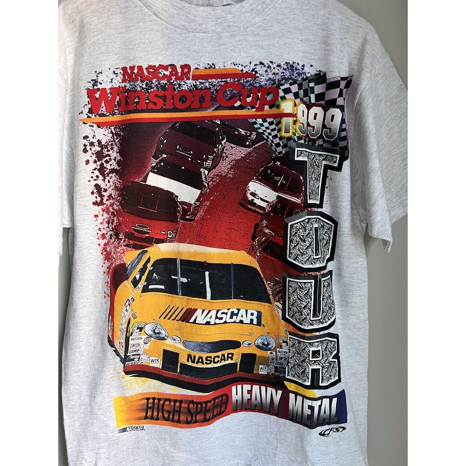 NASCAR NEW VINTAGE NASCAR RACING WINSTON CUP 1999 TOUR T SHIRT MENS Size US L / EU 52-54 / 3 - 2 Thumbnail