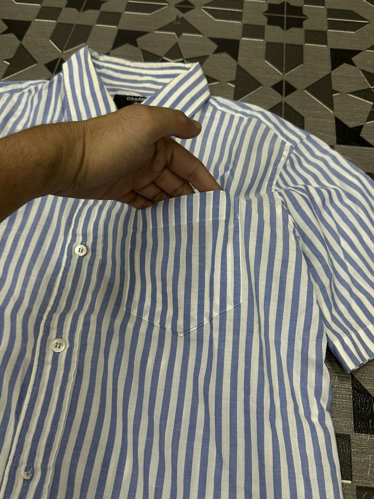 CABANE de ZUCCa Cabane de Zucca Stripes Pocket Button Shirt Size US M / EU 48-50 / 2 - 7 Thumbnail