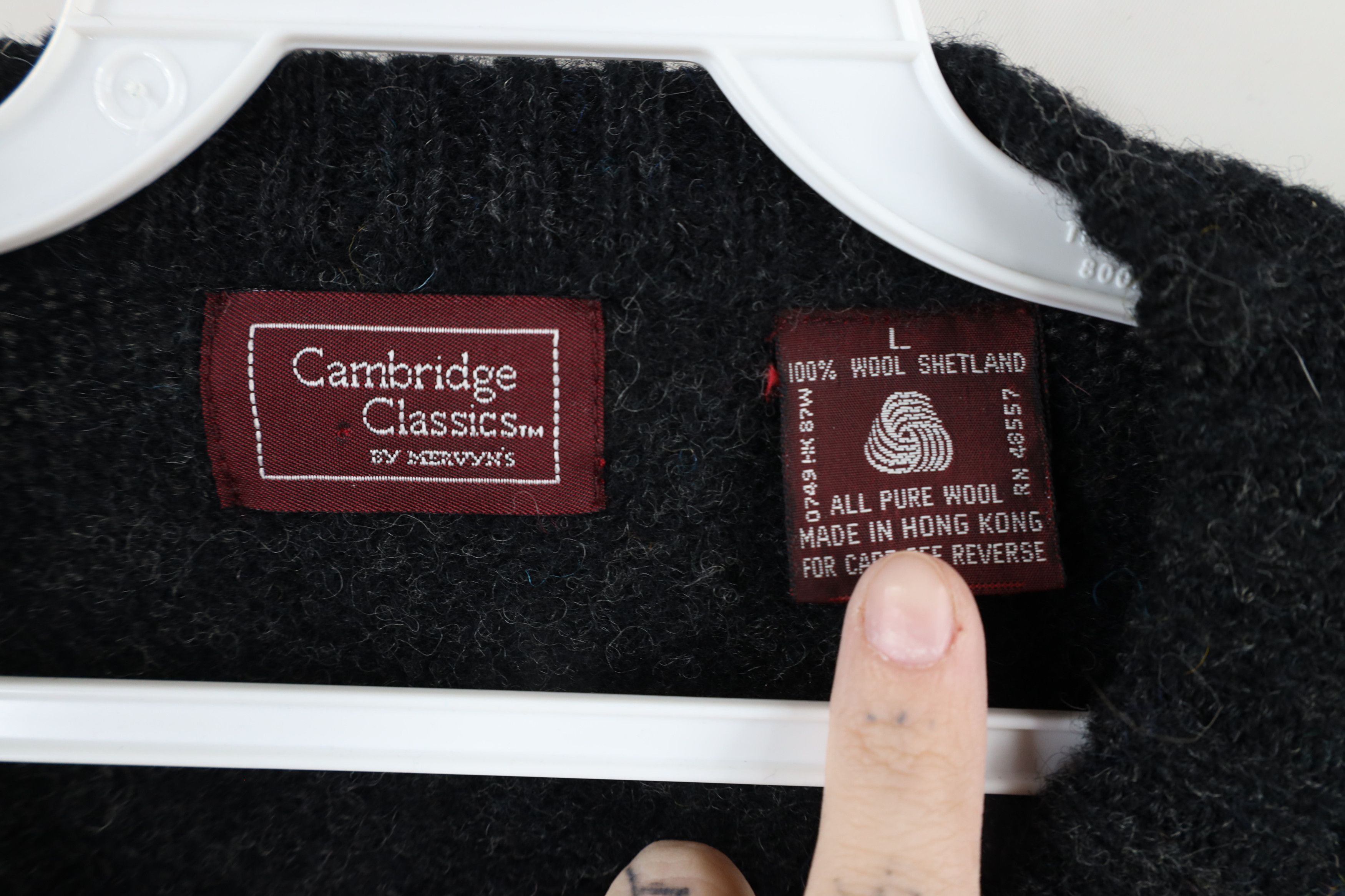 Vintage Vintage 90s Streetwear Heavyweight Shetland Wool Sweater Size L / US 10 / IT 46 - 4 Thumbnail