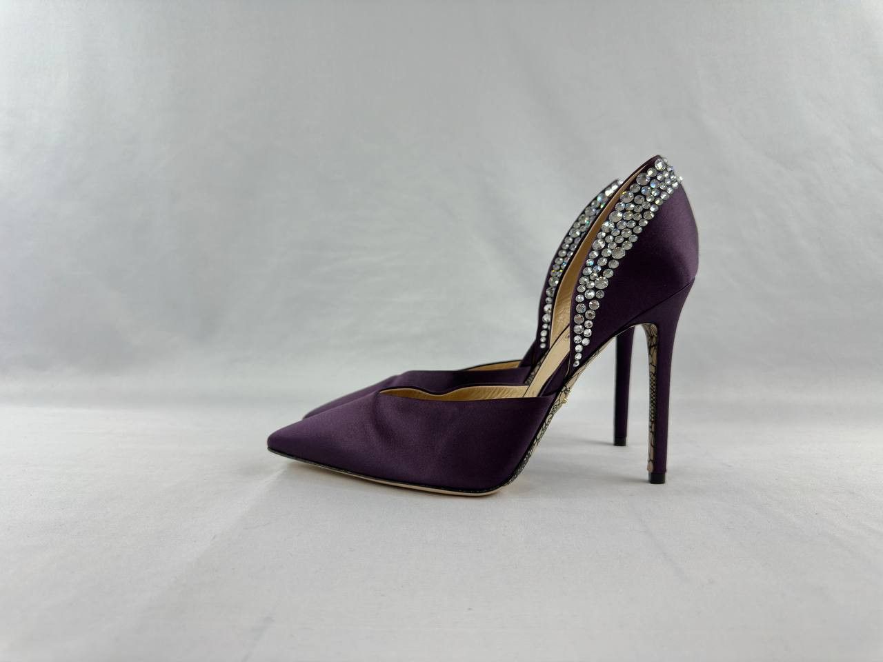 Paciotti Cesare Paciotti Silk Purple Pump Heels Size US 11.5 / IT 41.5 - 6 Thumbnail