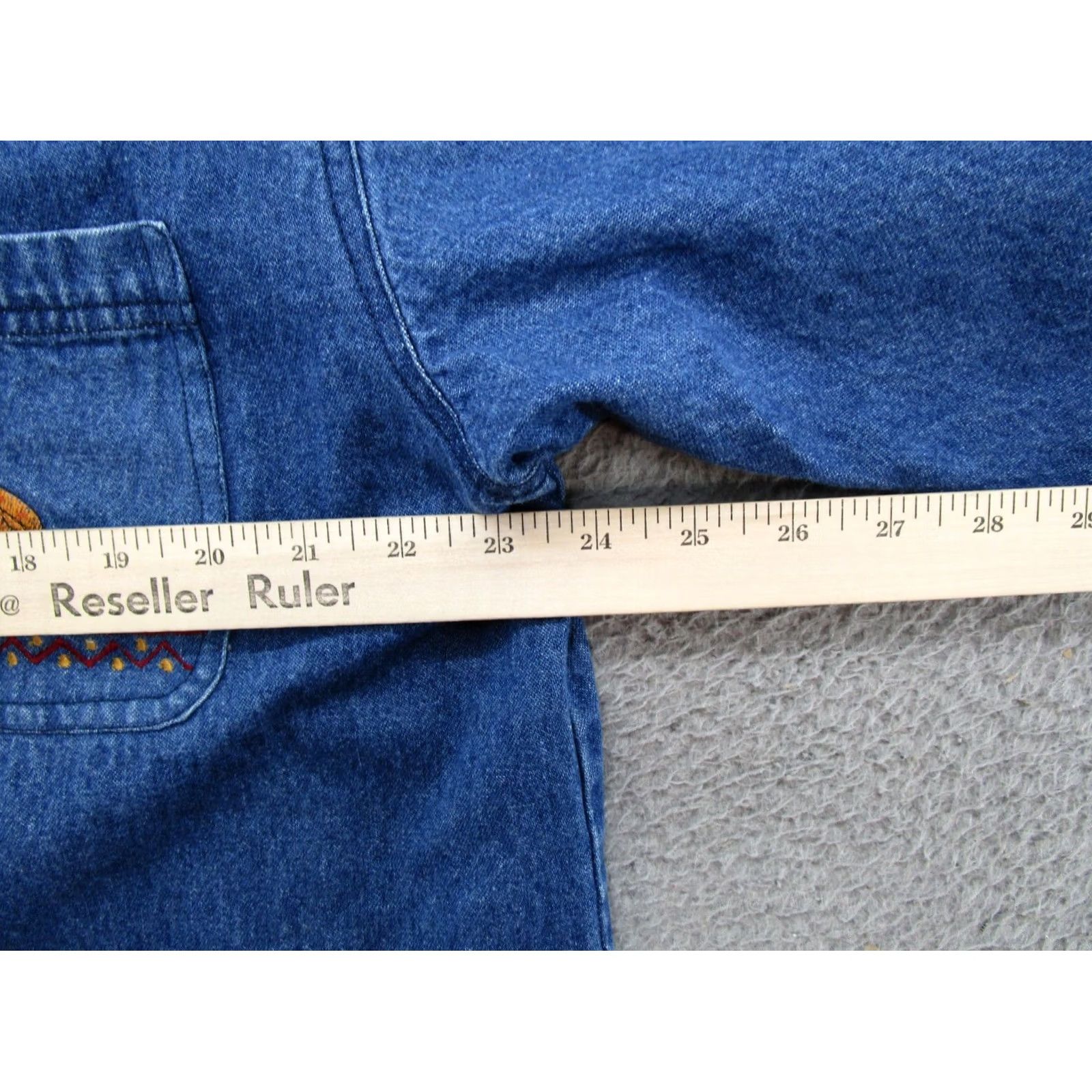 Vintage VINTAGE Way to Go Denim Jacket Women's XL Embroidered Animals Blue Denim Size XL / US 12-14 / IT 48-50 - 6 Thumbnail