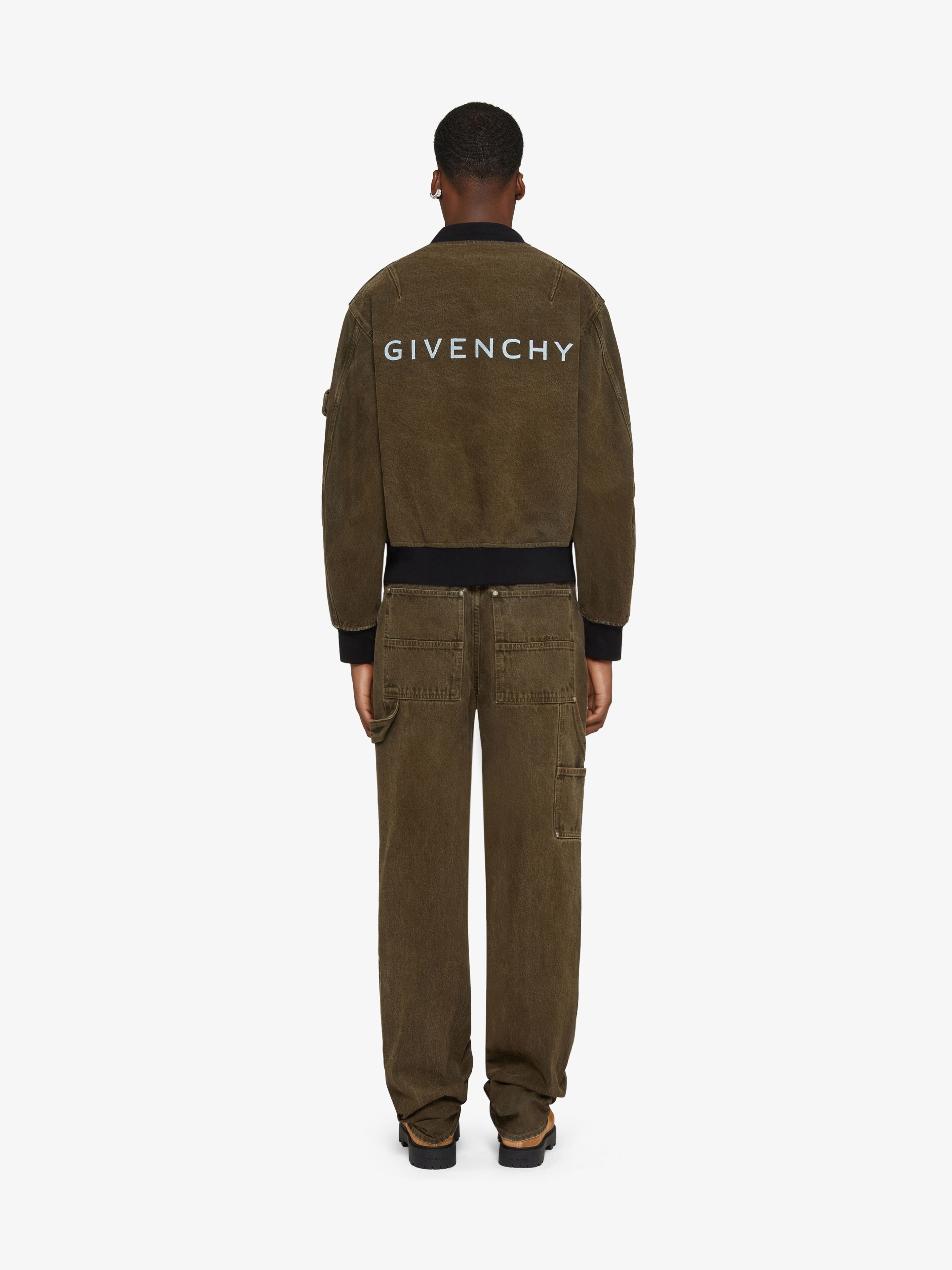 Givenchy o1w1db10325 Bomber Denim in Black Size US XXL / EU 58 / 5 - 4 Thumbnail