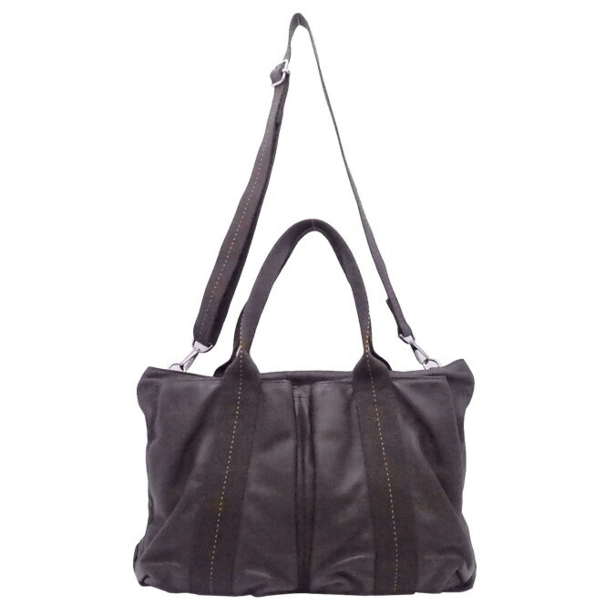 image of Hermes Caravan Tote in Brown, Women's