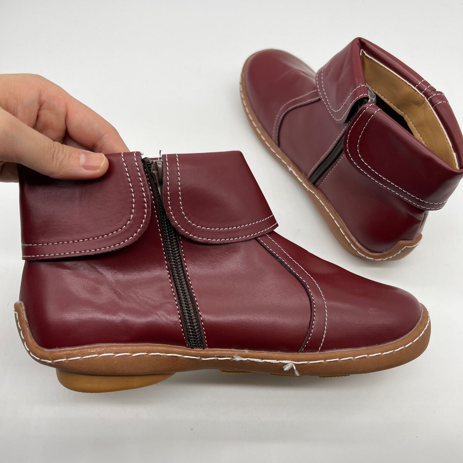 Other Fashion Womens Ankle Boot Comfortable Slip On Flat Size US 8 / IT 38 - 7 Thumbnail