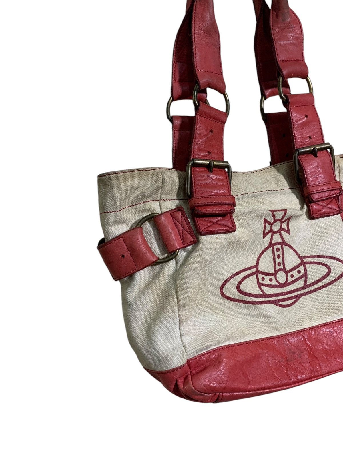 Vivienne Westwood 🔥V.WESTWOOD SHOULDER BAG LEATHER /CANVAS Size ONE SIZE - 2 Thumbnail
