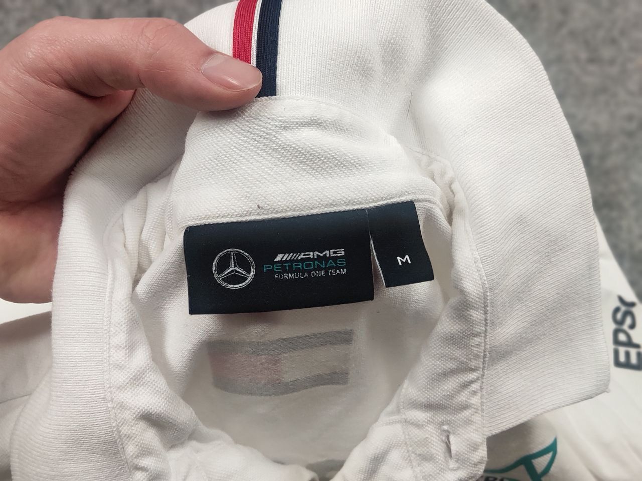 Mercedes-Benz Tommy Mercedes AMG Petronas F1 Team Racing Logo Polo Shirt Size US M / EU 48-50 / 2 - 12 Thumbnail