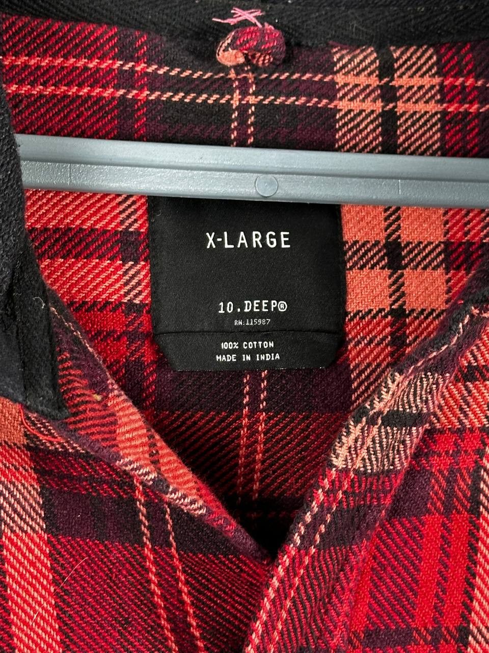 10 Deep Streetwear 10 Deep Hypebeast Hooded Flannel Shirt Size US XL / EU 56 / 4 - 6 Thumbnail