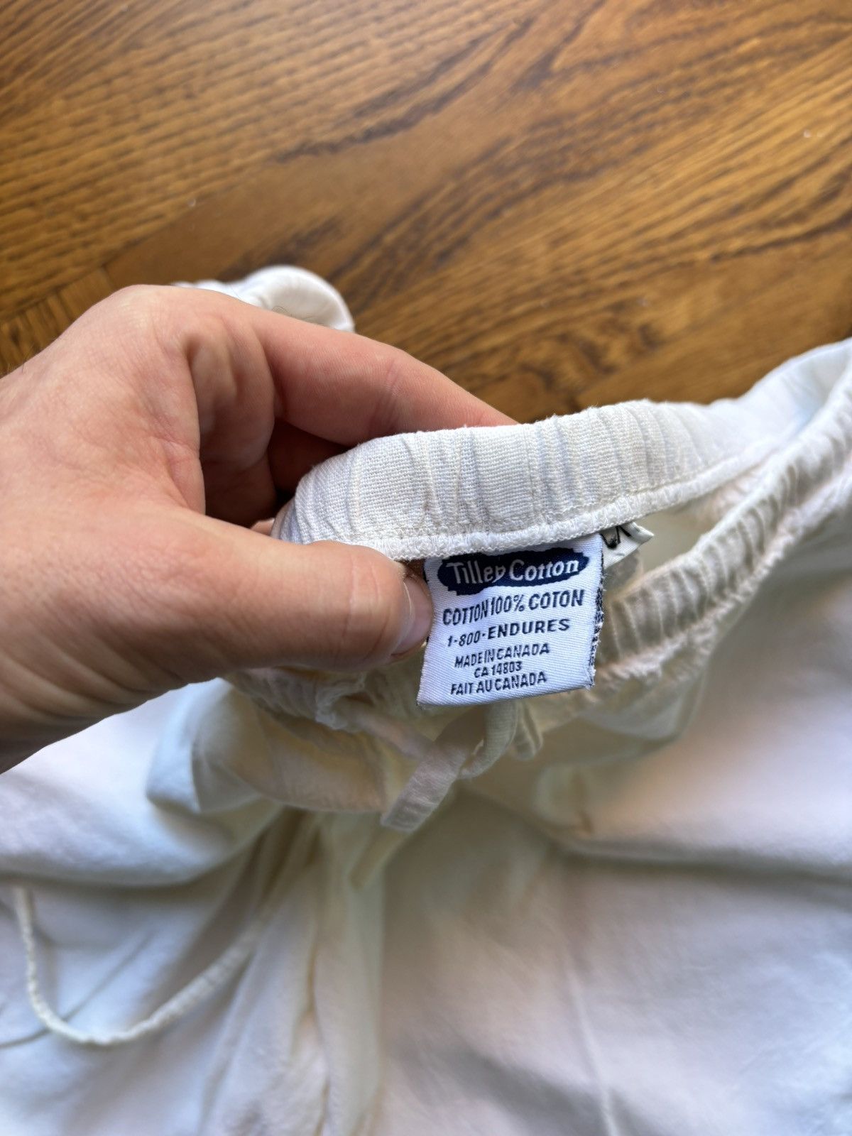 Tilley × Vintage 1990s Tilleys Cotton Pants Vintage Beach Drawstring Monkey Size 36" / US 14 / IT 50 - 4 Thumbnail
