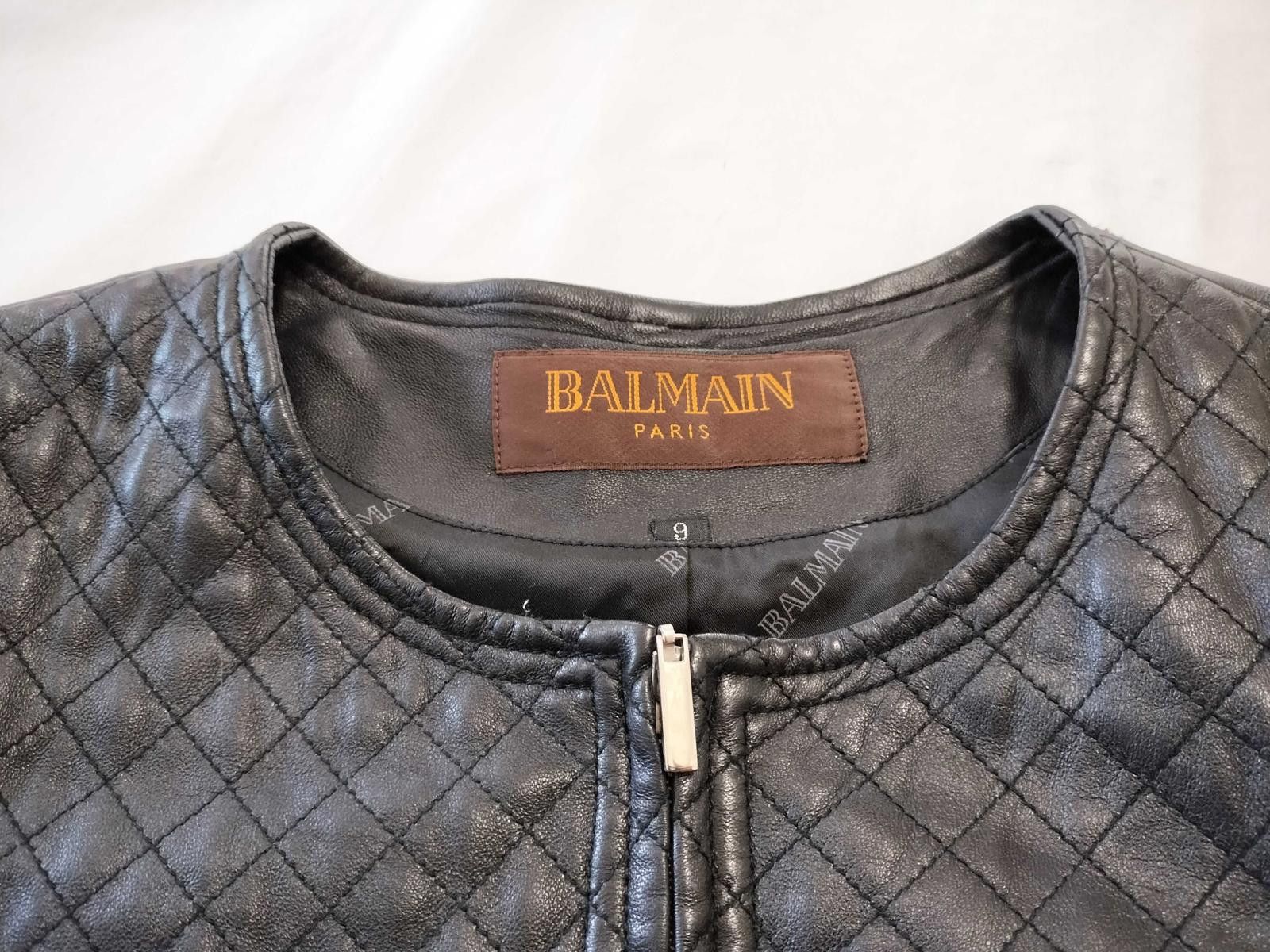 Balmain Balmain Quilted Leather Jacket Size ONE SIZE - 4 Thumbnail