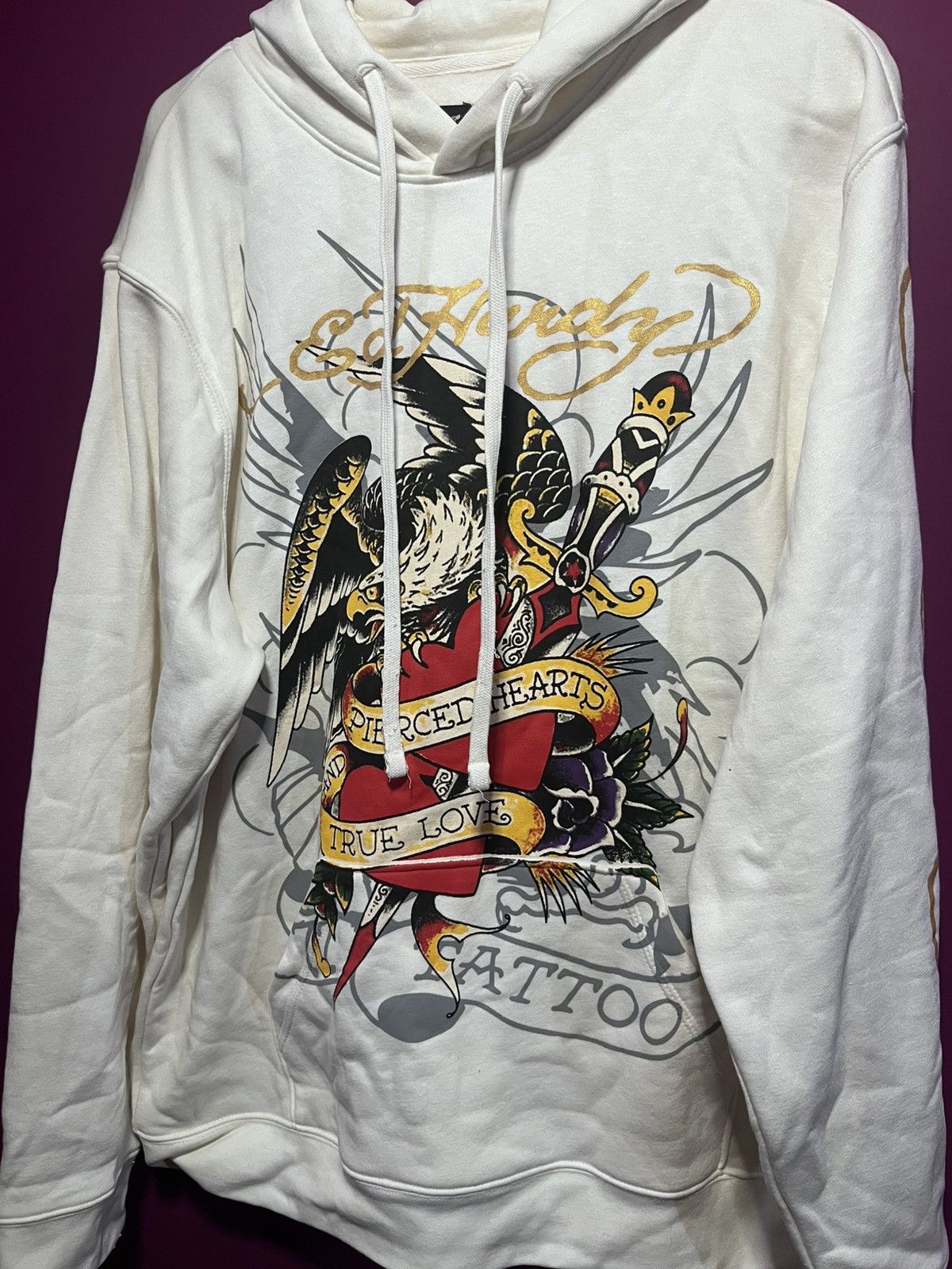 Ed Hardy Ed hardy damaged hoodie Size US XL / EU 56 / 4 - 2 Thumbnail