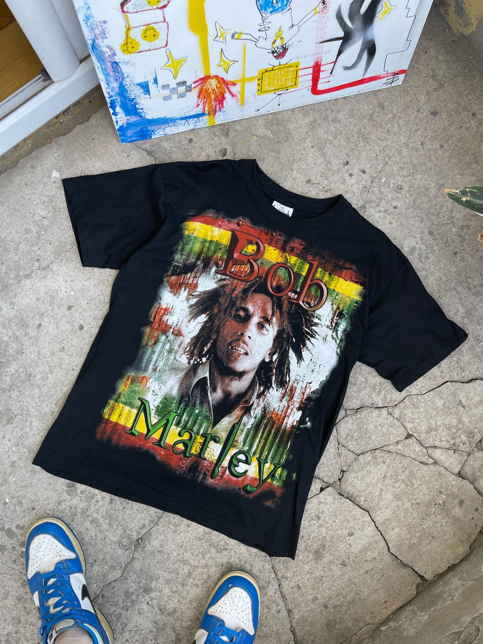 Bob Marley Vintage Bob Marley Rasta Reggae Graphic Tee Size US L / EU 52-54 / 3 - 1 Thumbnail