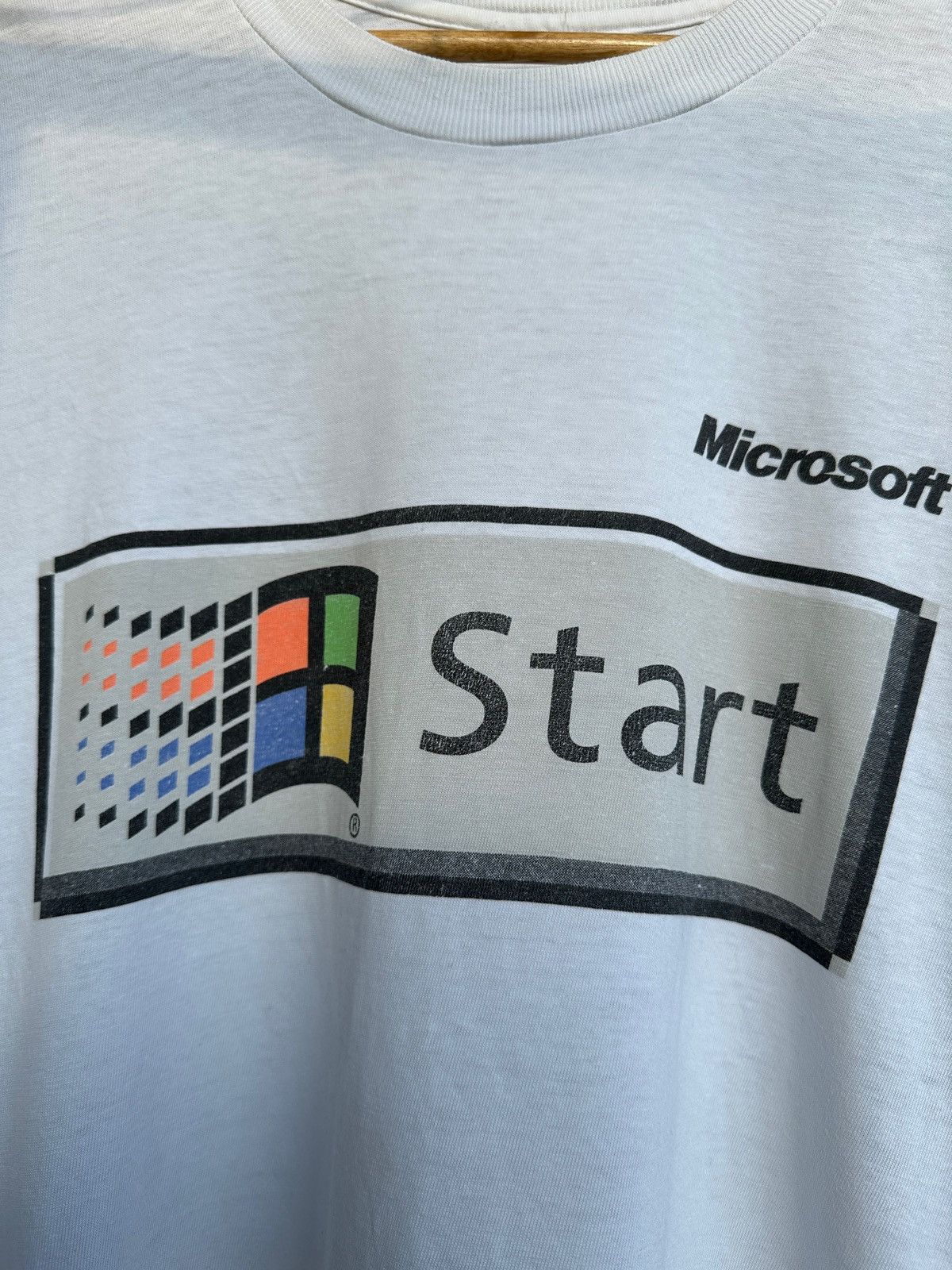 Microsoft 90s Vintage Microsoft Windows Start T-Shirt Size US XL / EU 56 / 4 - 7 Thumbnail