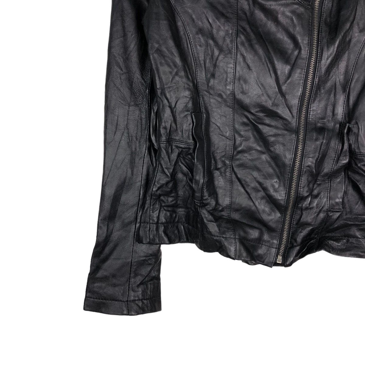 Japanese Brand 📌VINTAGE CROPPED LEATHER JACKET BANANA REPUBLIC JAPAN Size M / US 6-8 / IT 42-44 - 5 Thumbnail