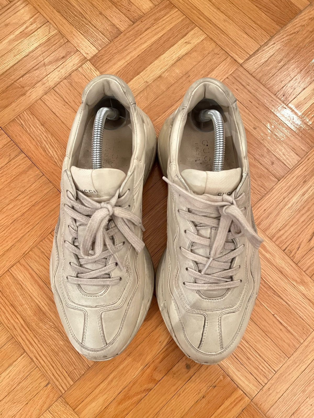 Gucci Gucci 7 Rhyton Distressed Ivoire Dirty Oversized Sneakers Size US 7 / EU 40 - 8 Thumbnail