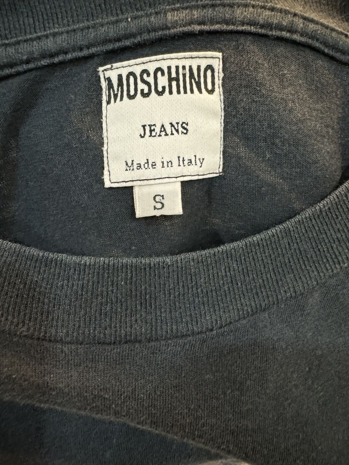 Moschino Vintage Moschino “ In Pizza We Trust “ Tee Size US S / EU 44-46 / 1 - 5 Thumbnail